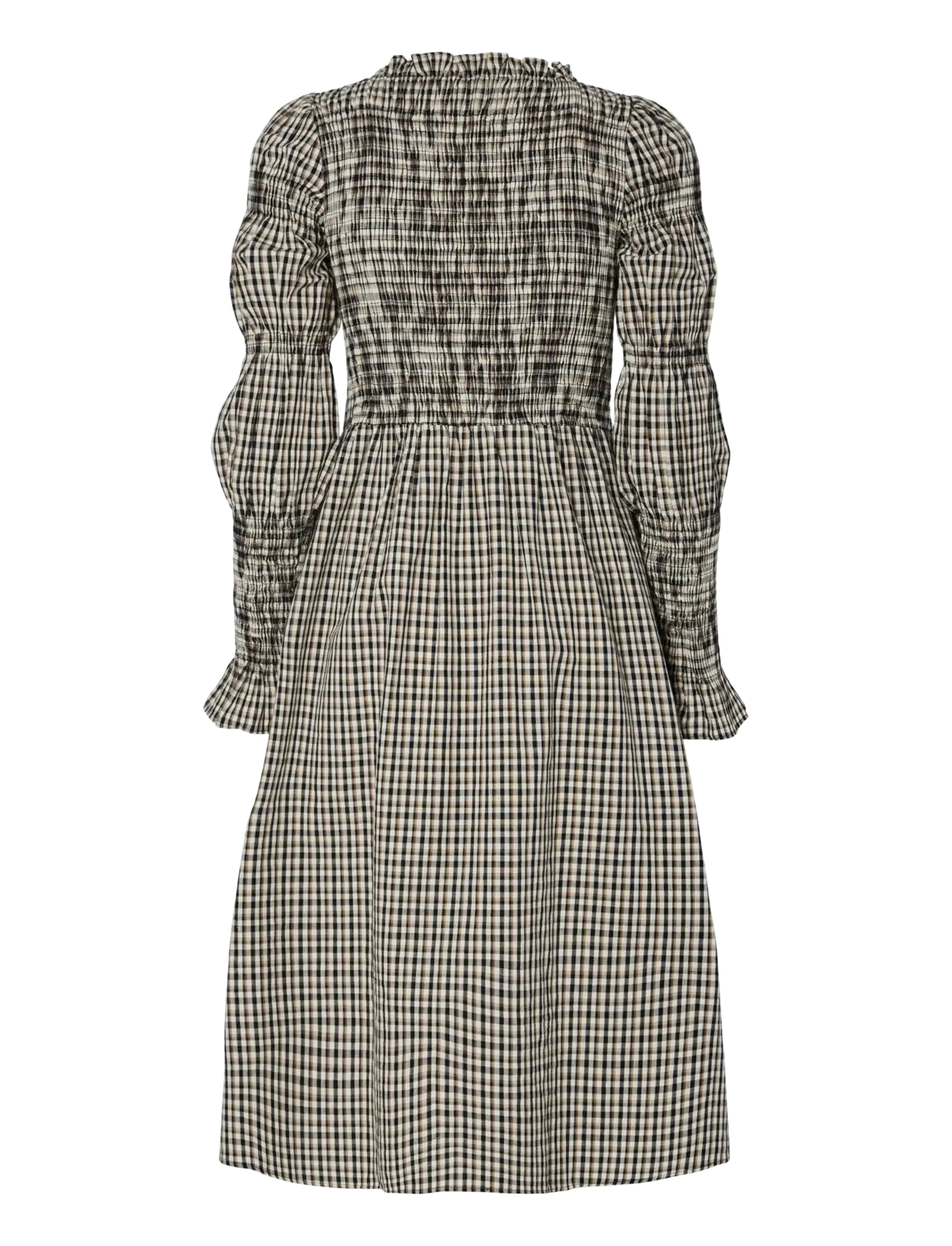 YAS - YASCHEMMA LS SMOCK MIDI DRESS NOOS - vidutinio ilgio suknelės - eggnog - 1