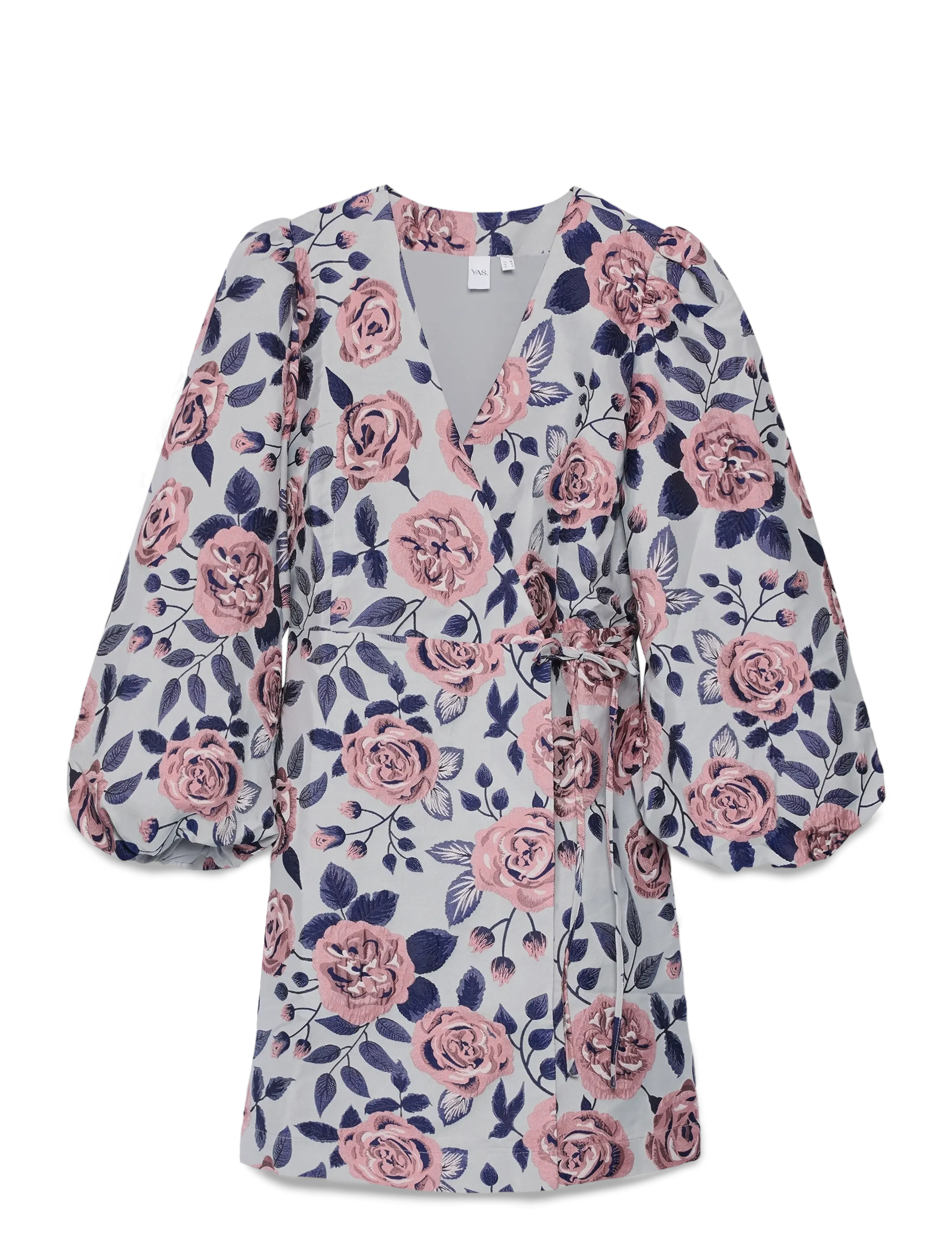 YAS kelly 7/8 Wrap Dress D2D, 38, Dresses, Rosa - Short Dress, Frauen