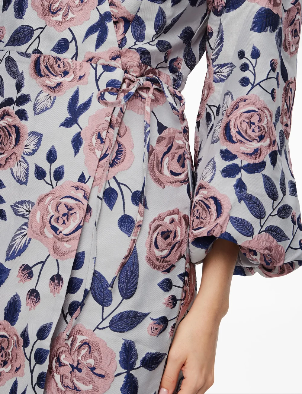 YAS - YASKELLY 7/8 WRAP DRESS - D2D - festklänningar - romance rose - 5