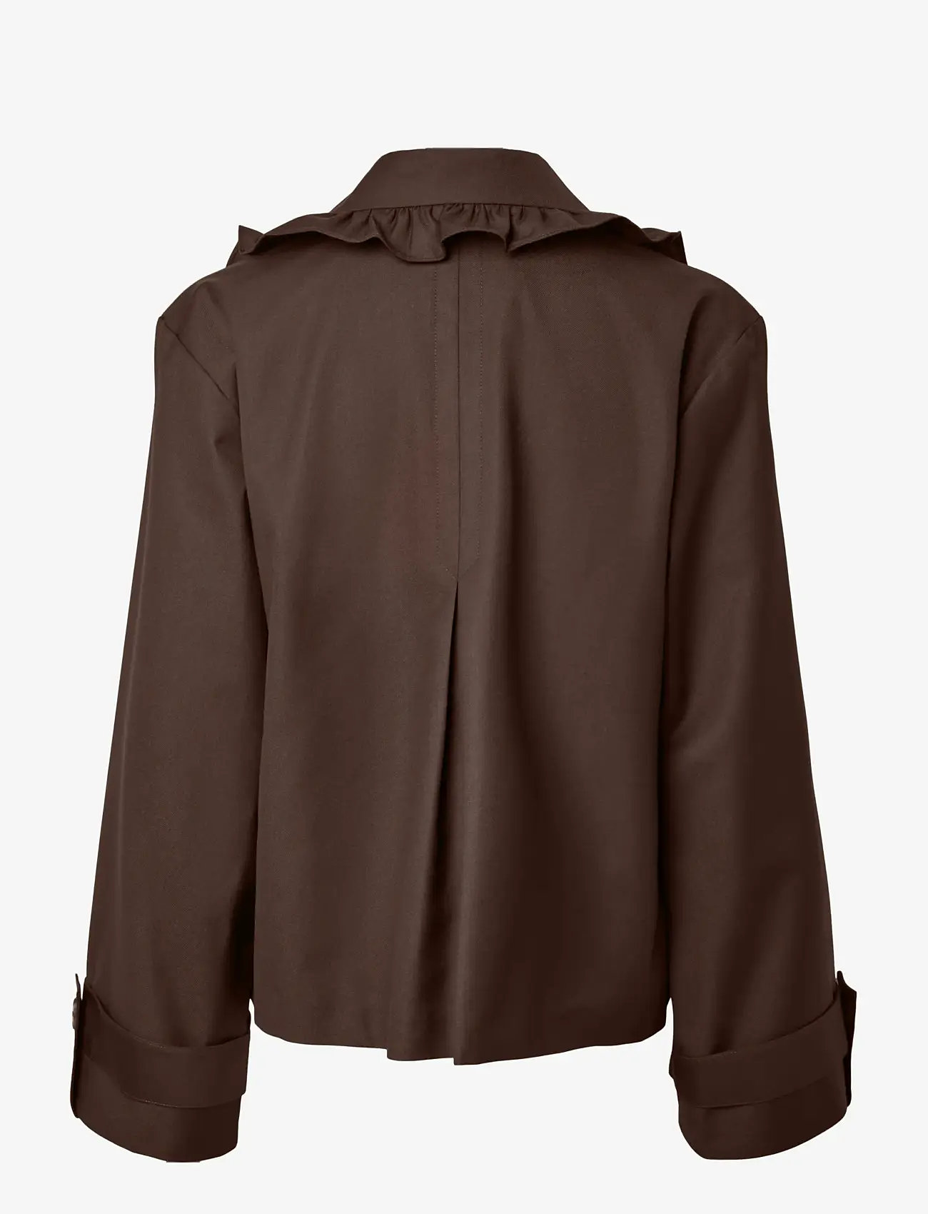 YAS - YASELSANA LS SHORT TRENCHCOAT - trenchcoats - chocolate brown - 2