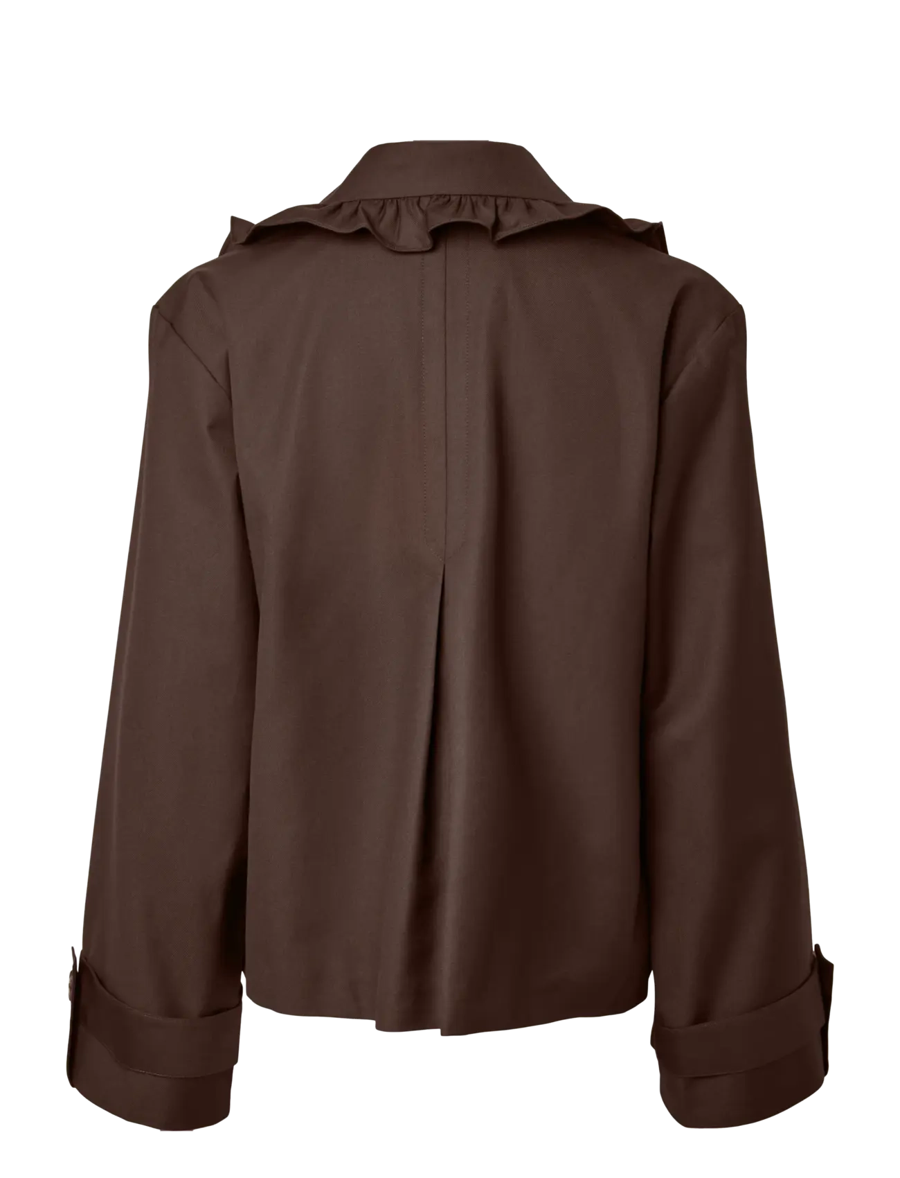 YAS - YASELSANA LS SHORT TRENCHCOAT - trenchcoats - chocolate brown - 2