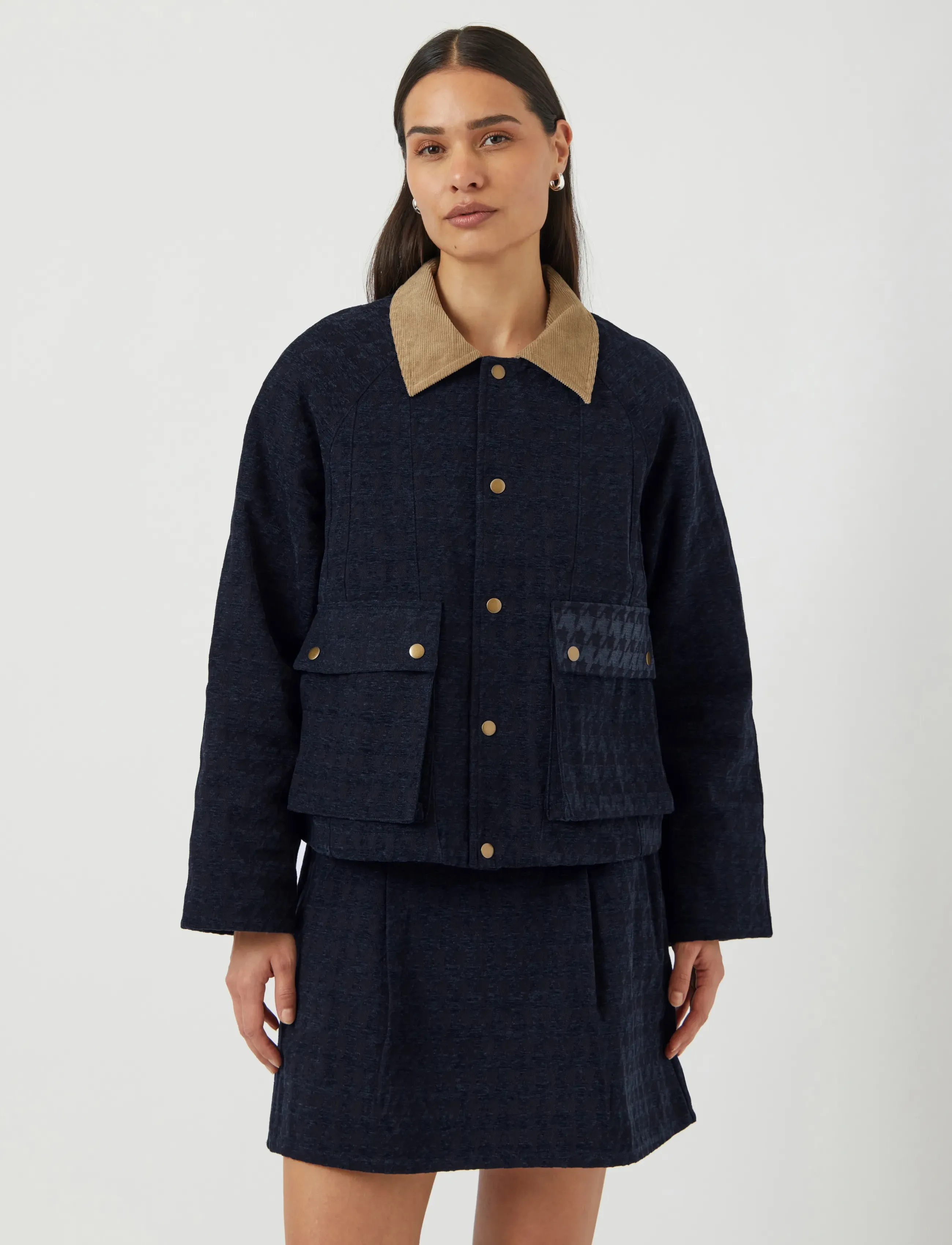 YAS Yasvicky Ls Jacket, 34, Navy, Jakker > Utility-Jakker, Dame