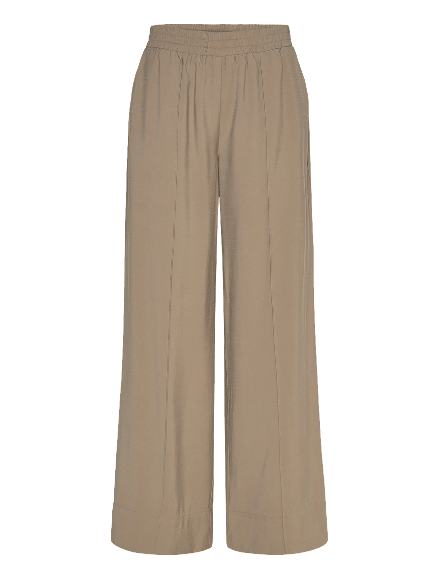 YAS - YASSASLY HMW PANT S. - wide leg trousers - fallen rock - 0