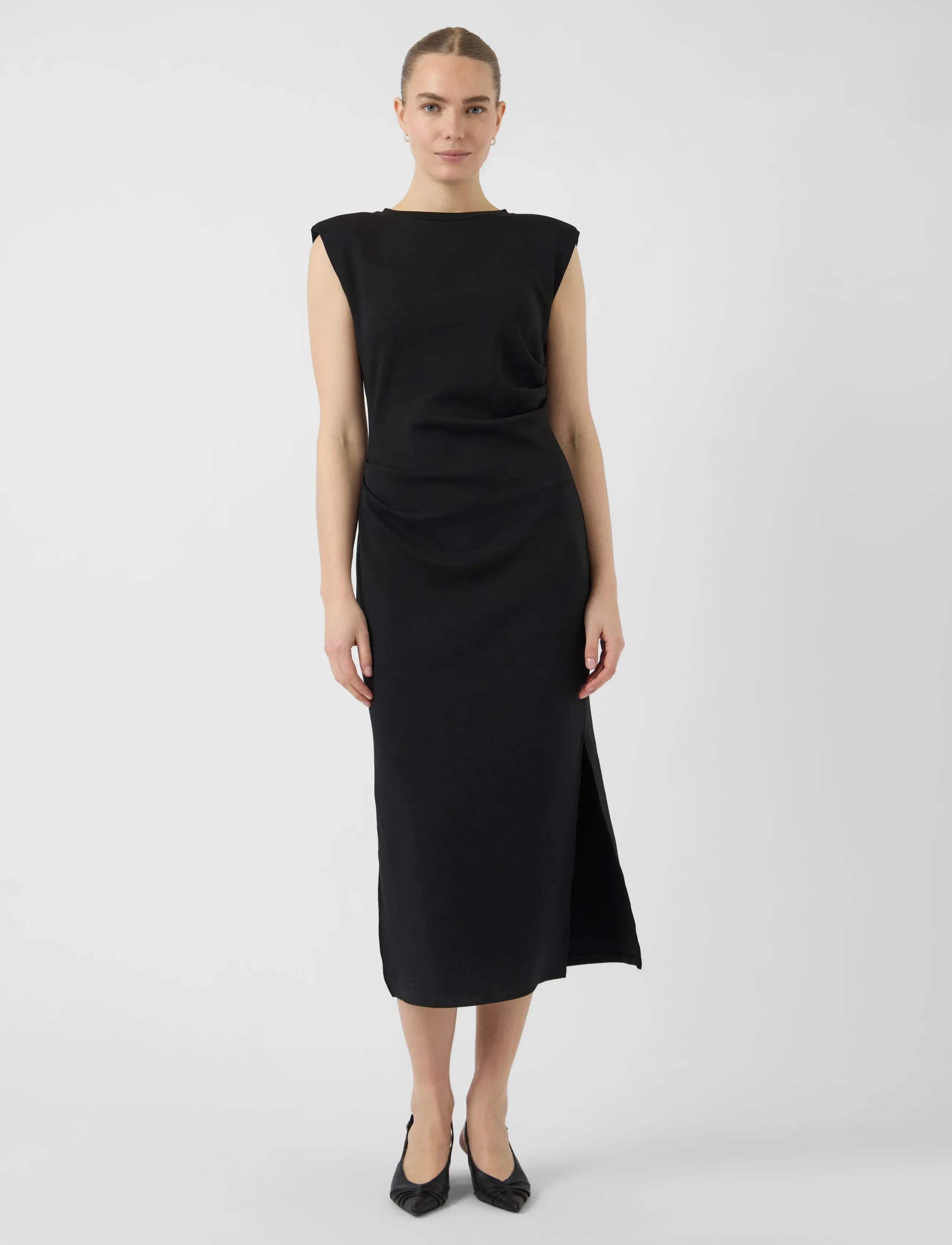 YAS YASPINA SL LONG DRESS NOOS - Tøj - BLACK / black