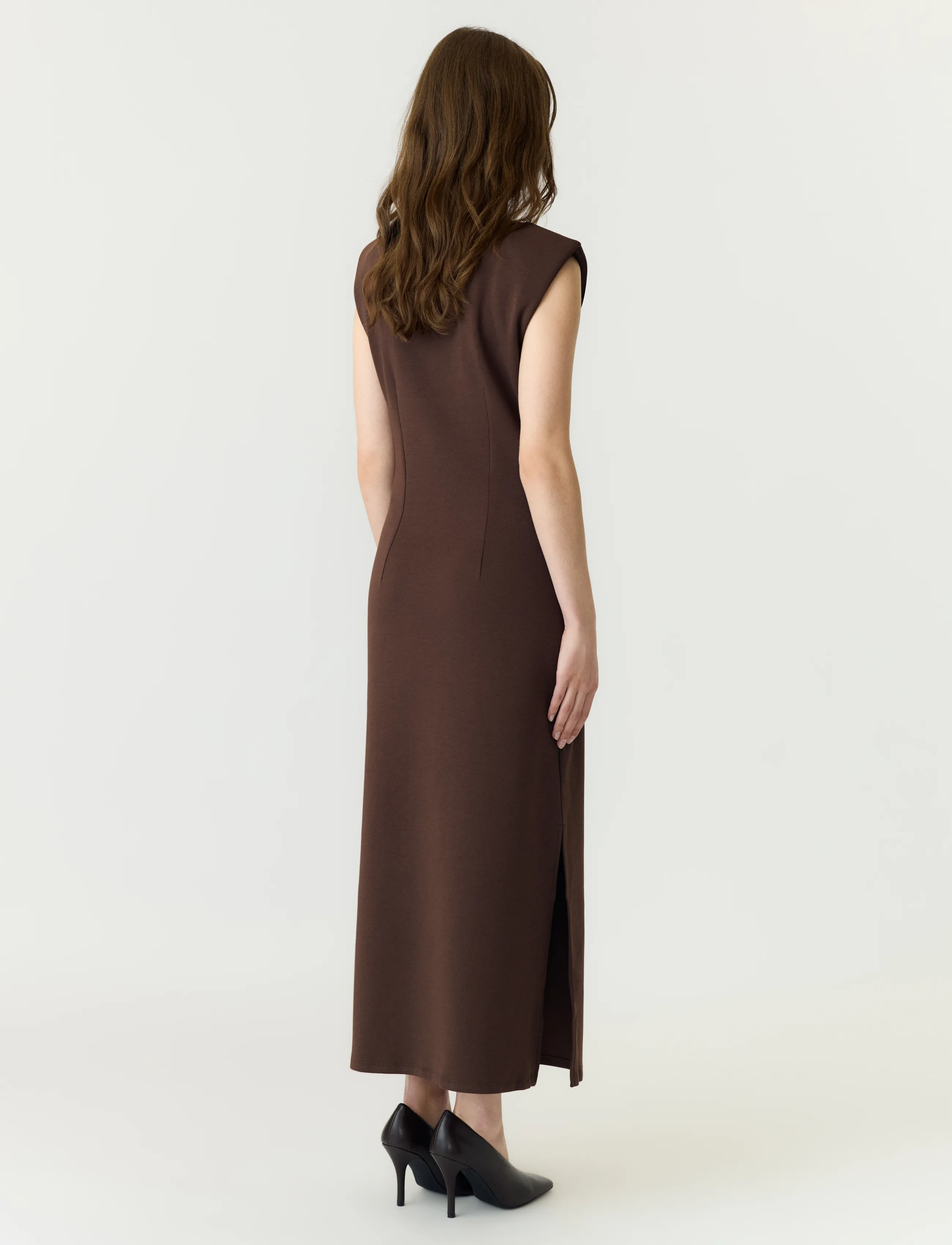 YAS - YASPINA SL LONG DRESS NOOS - maxi kjoler - chocolate brown - 3