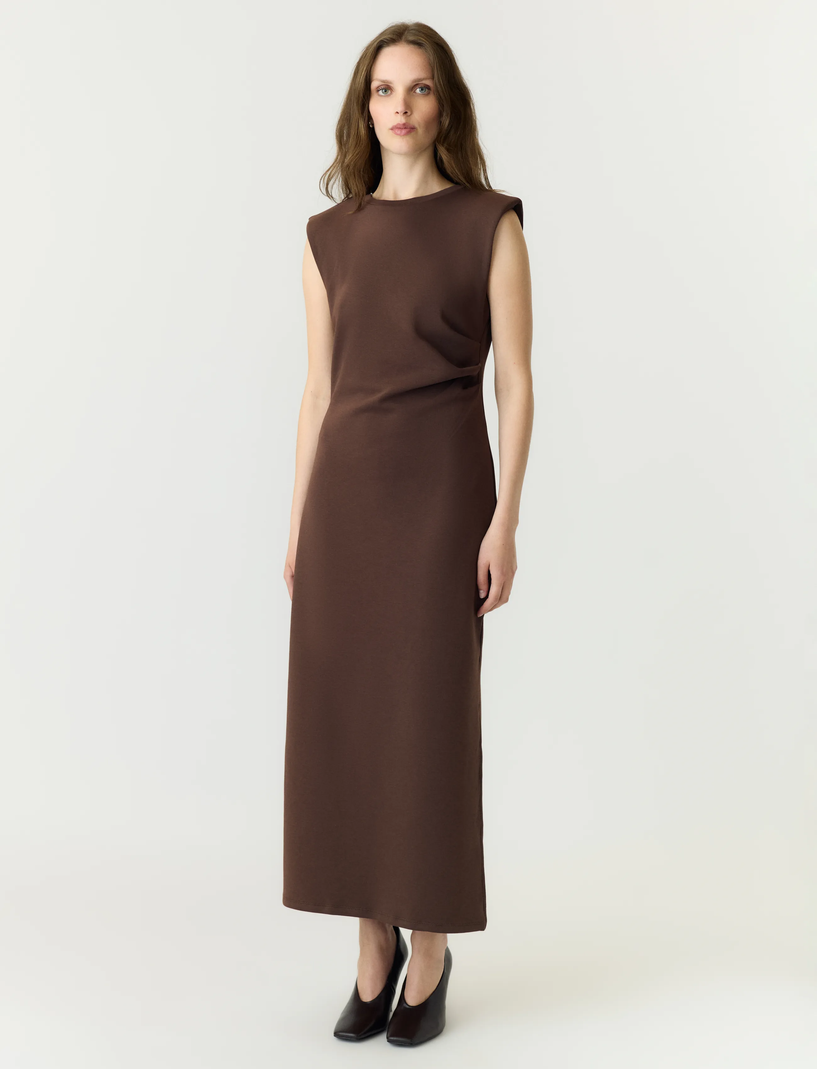 YAS - YASPINA SL LONG DRESS NOOS - maxi kjoler - chocolate brown - 4
