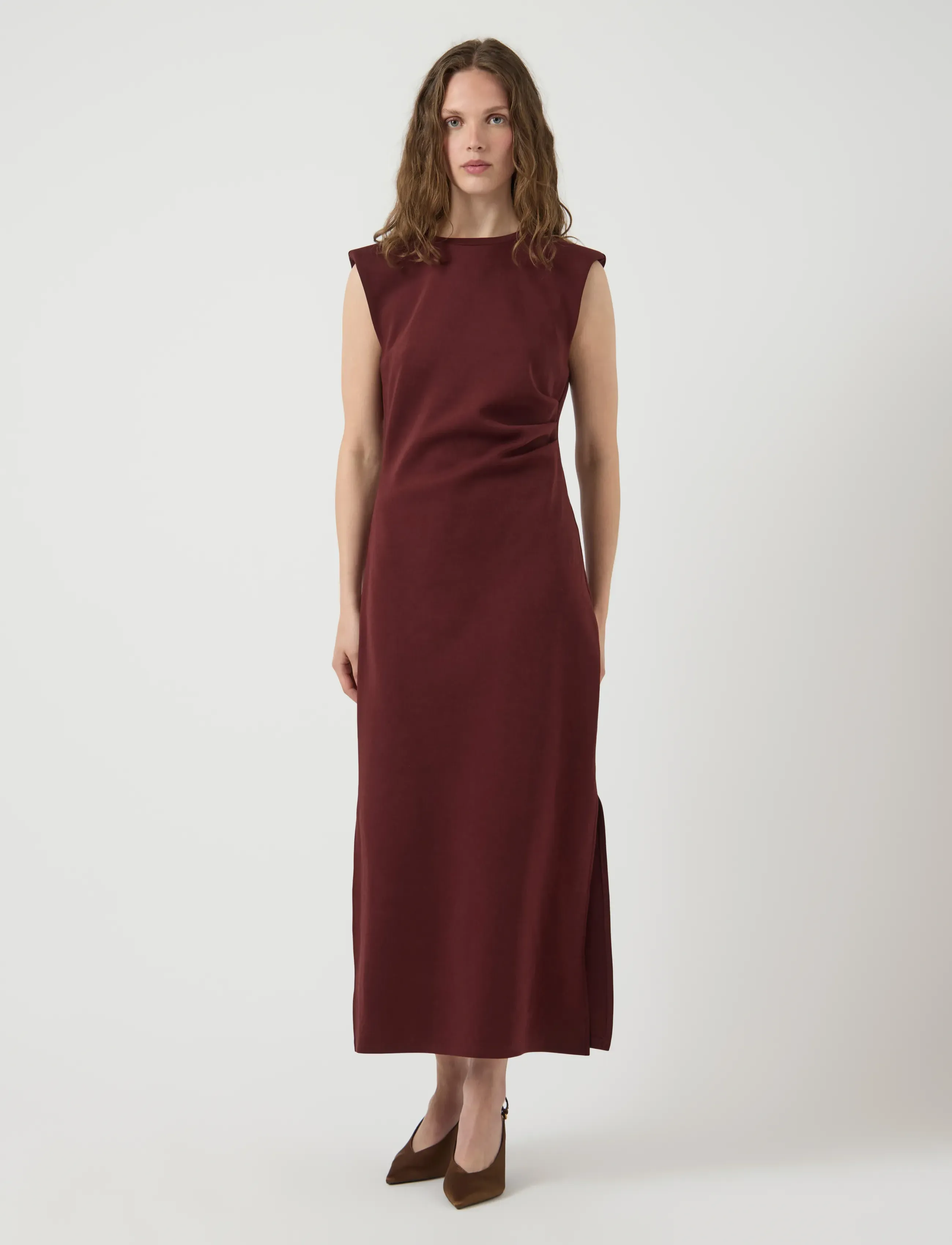 YAS YASPINA SL LONG DRESS NOOS - Kjoler - PORT ROYALE / burgundy