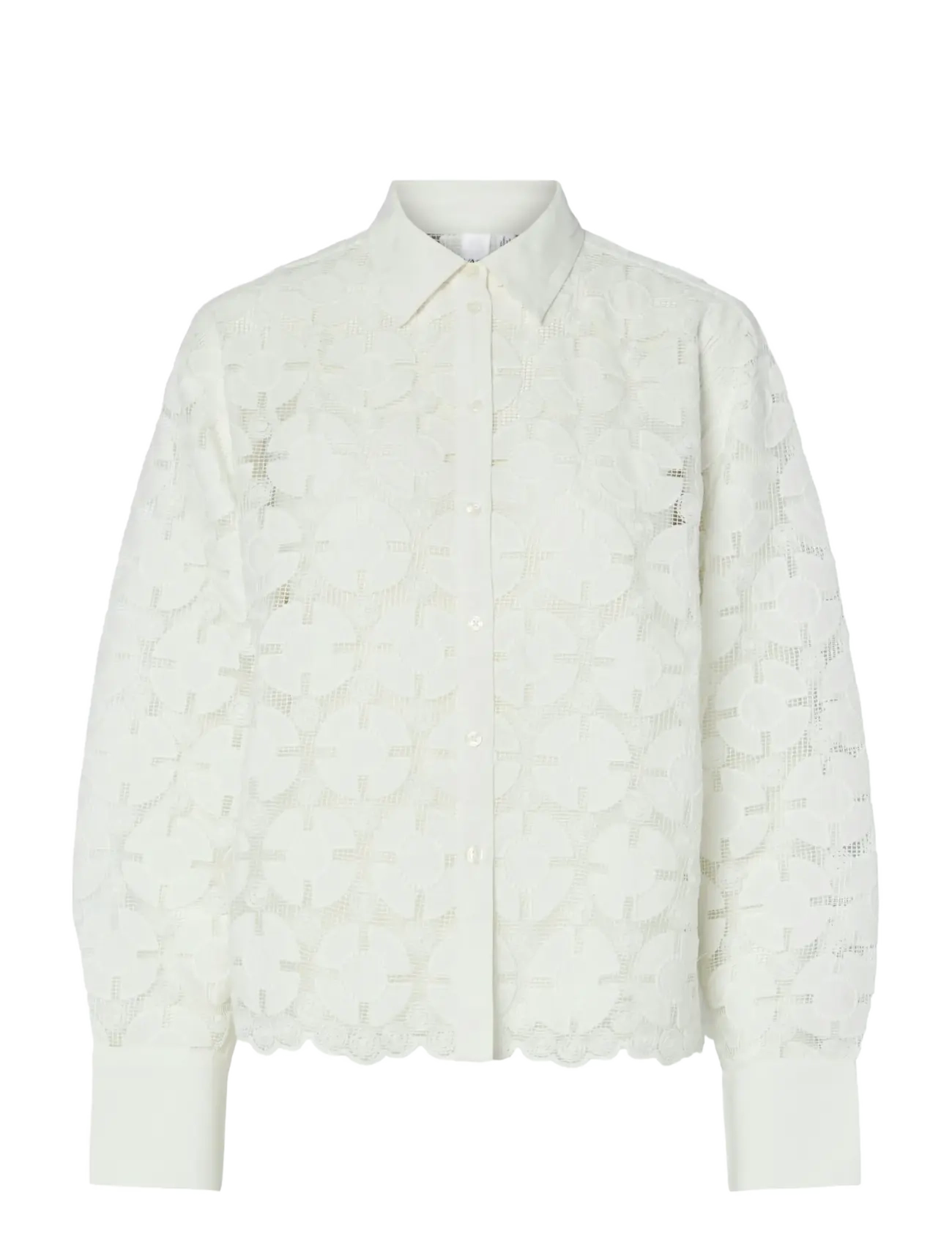 YAS Yasmillo Ls Shirt, 38, White, Skjorter > Langærmede, Dame