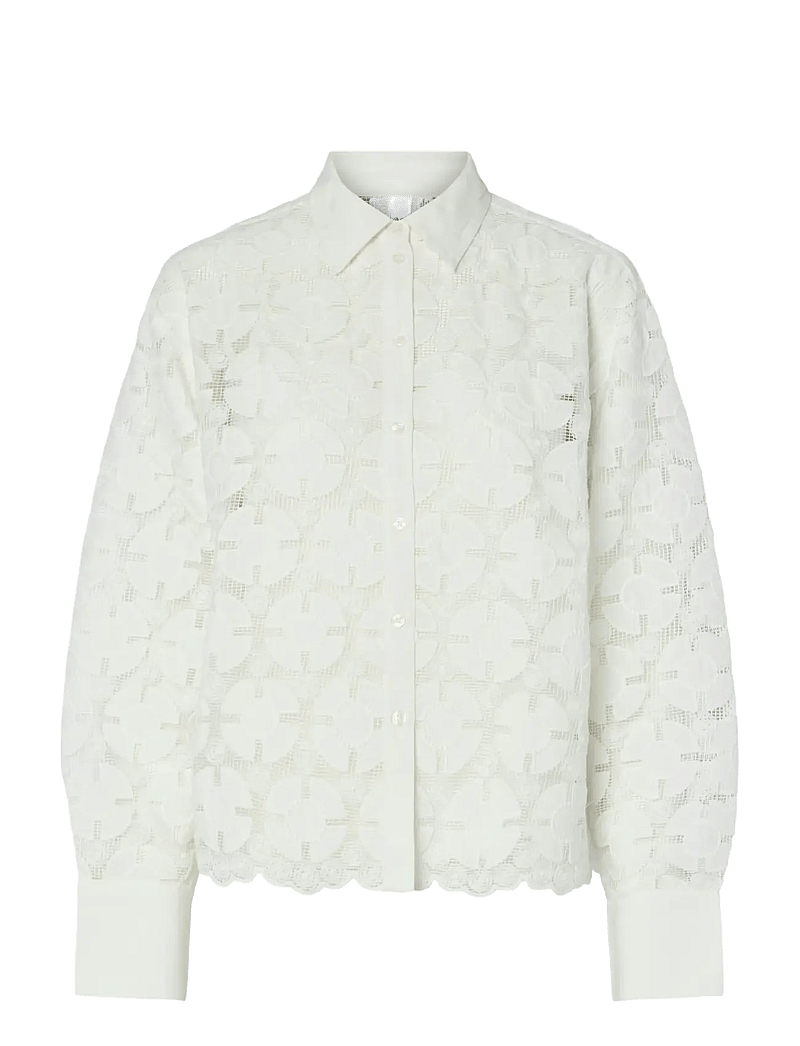 YAS - YASMILLO LS SHIRT - marškiniai ilgomis rankovėmis - star white - 0