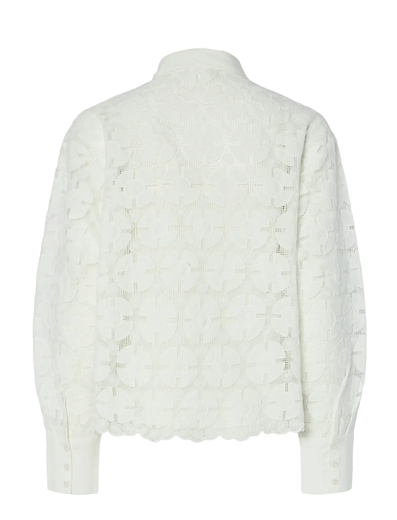 YAS - YASMILLO LS SHIRT - marškiniai ilgomis rankovėmis - star white - 1