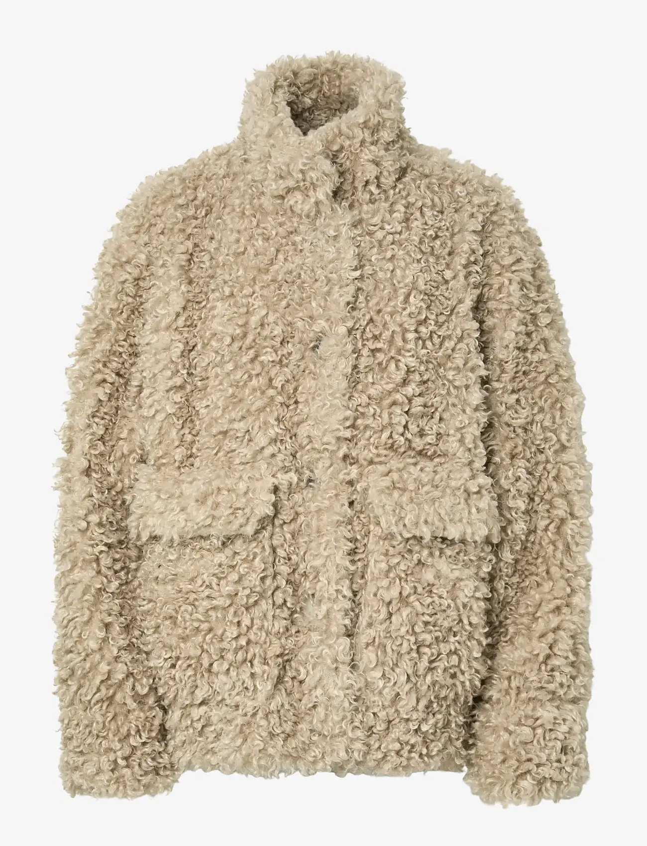 YAS - YASPELICO LS JACKET - fuskpäls - travertine - 1