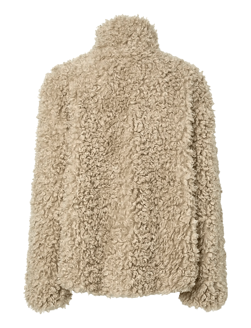 YAS - YASPELICO LS JACKET - fuskpäls - travertine - 2
