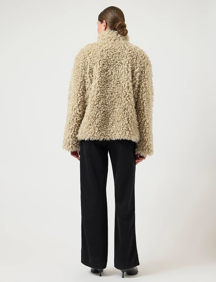 YAS - YASPELICO LS JACKET - kunstpelz - travertine - 3