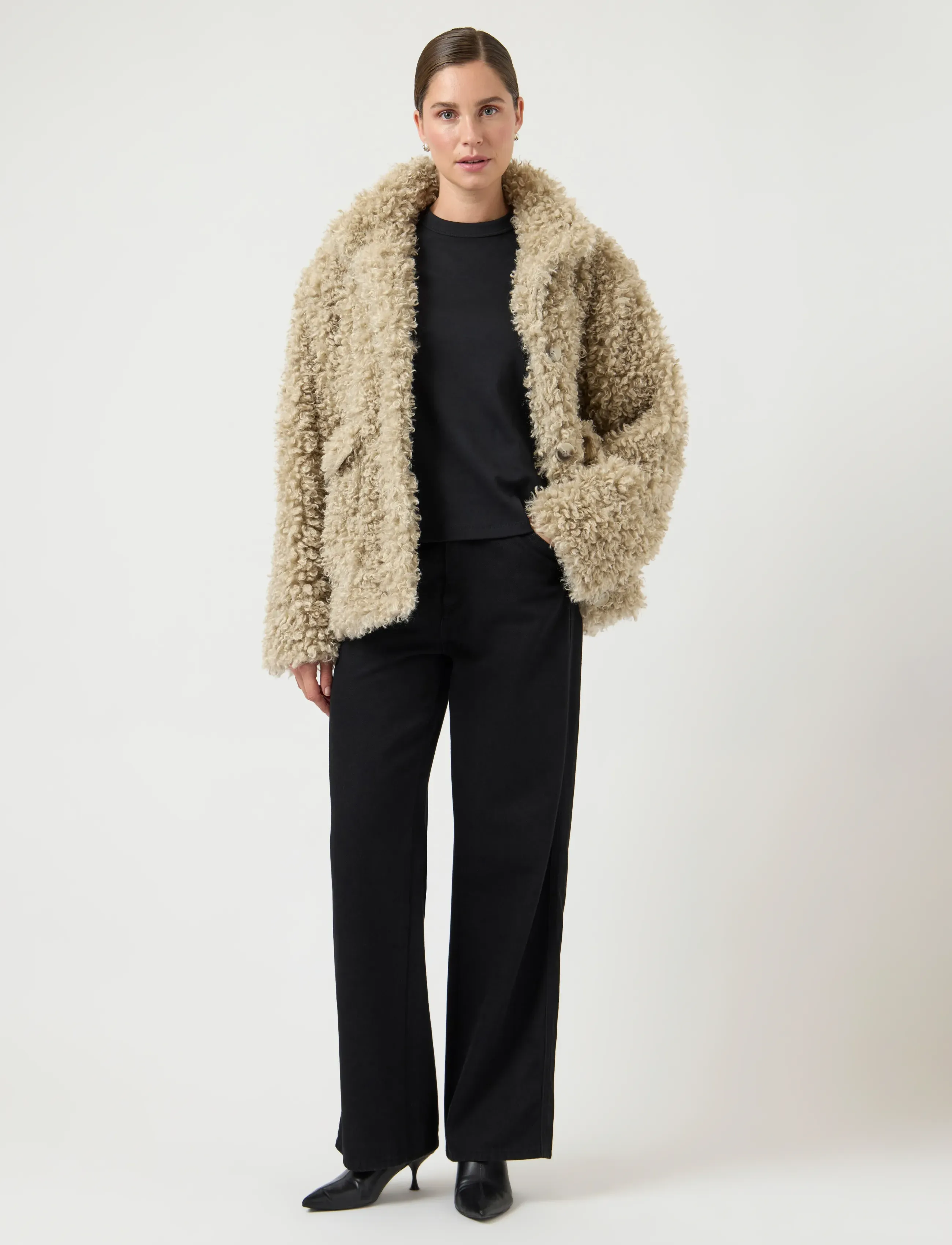 YAS - YASPELICO LS JACKET - overtøj - travertine - 4