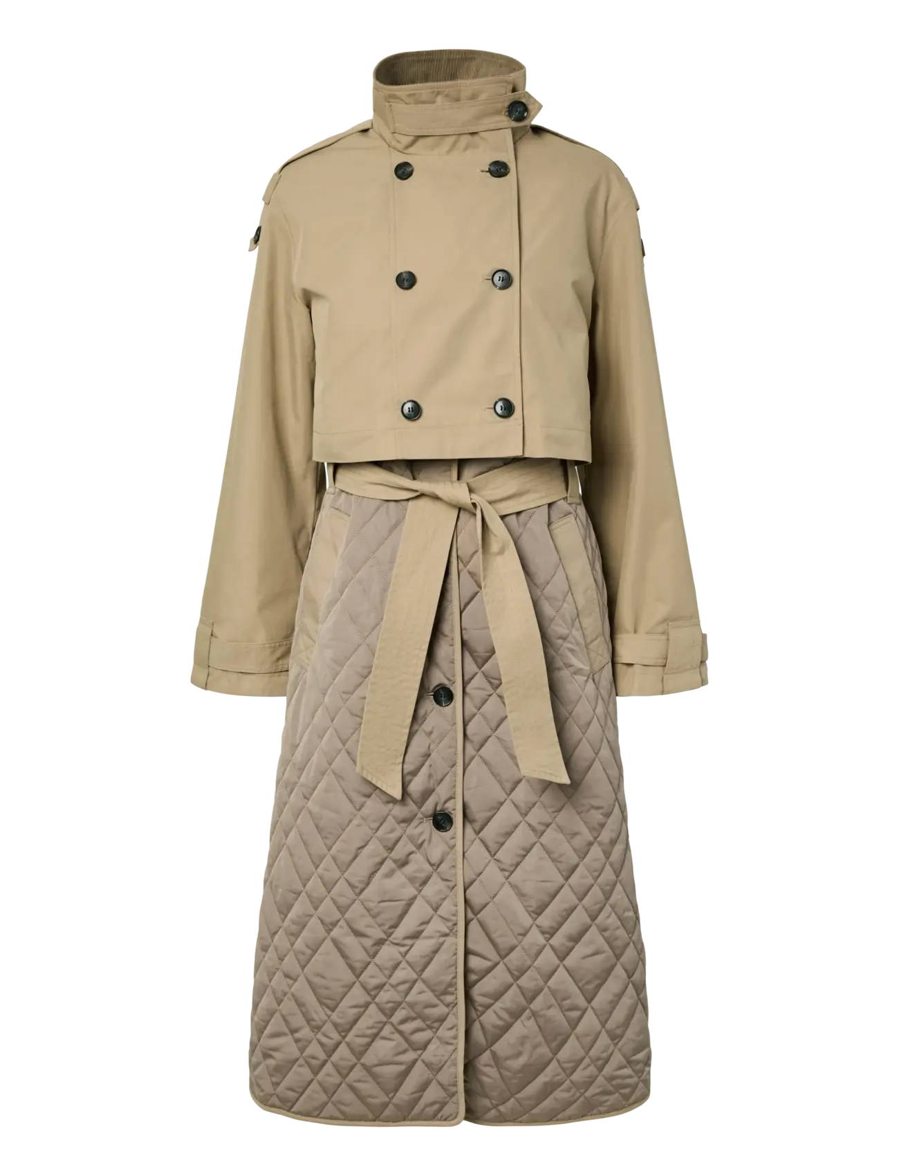 YAS Yasprixo Ls Mantel Beige - 34 - Damen