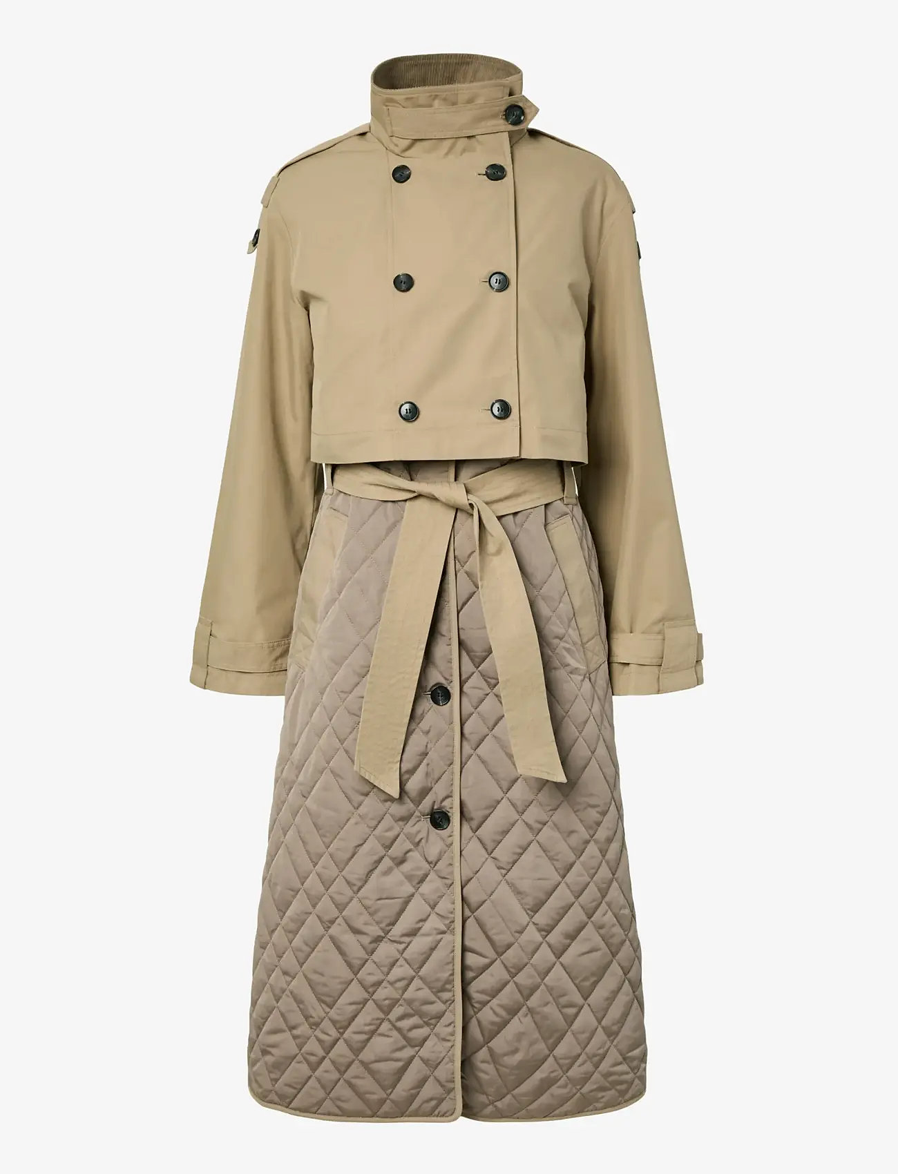 YAS - YASPRIXO LS COAT - trenchcoats - sepia tint - 1