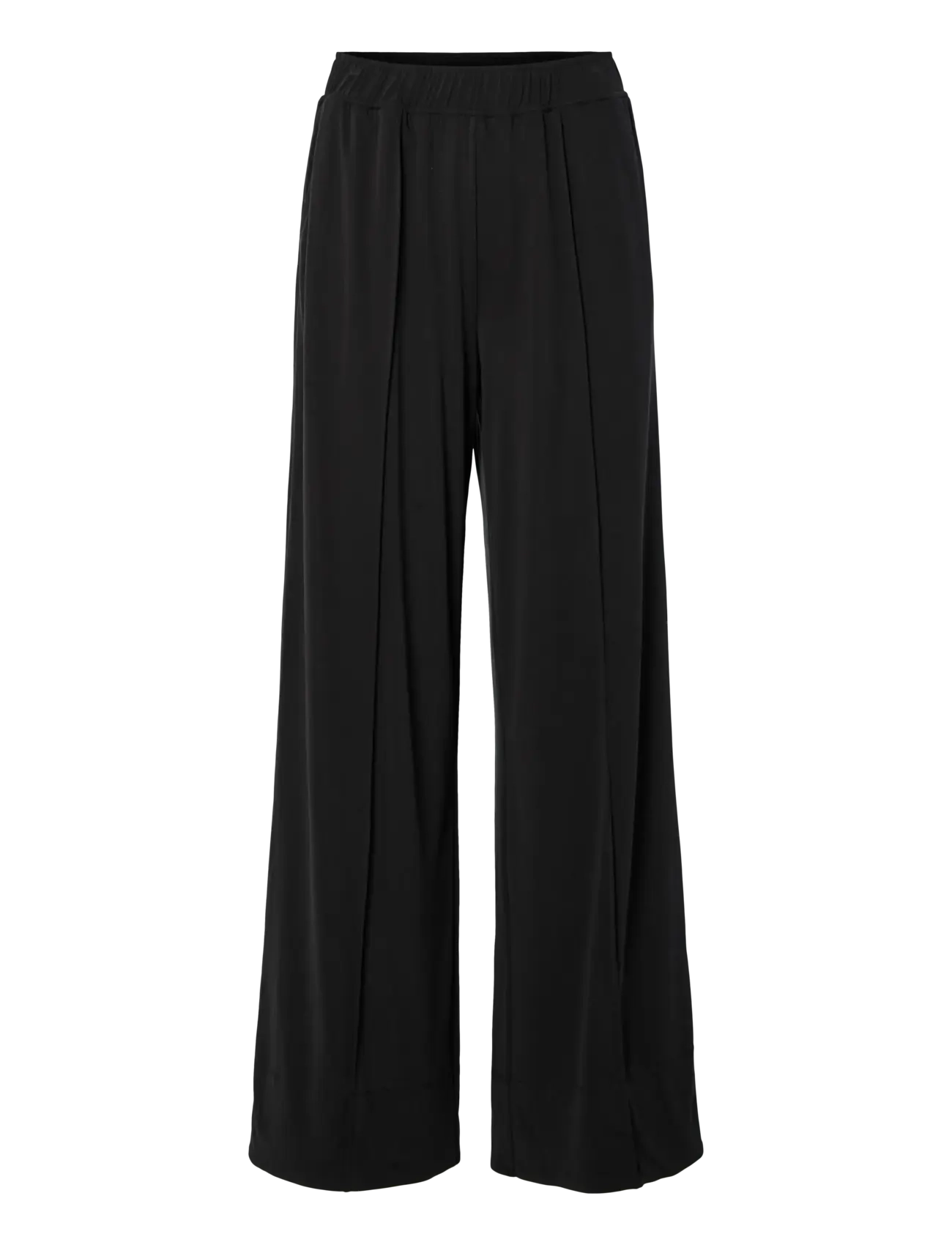 YAS YASLYSA HW PANT - Püksid - BLACK / black