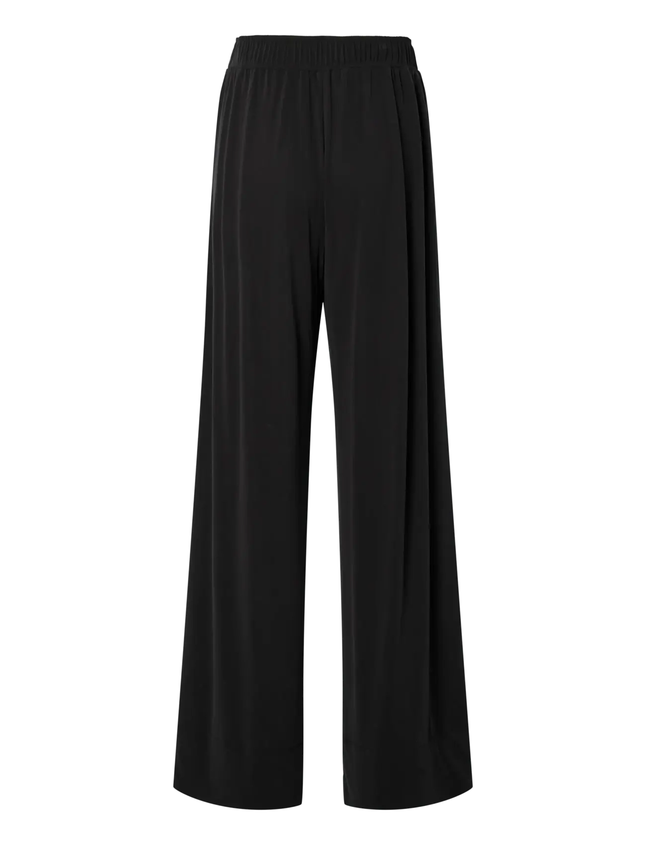 YAS - YASLYSA HW PANT - laia säärega püksid - black - 2