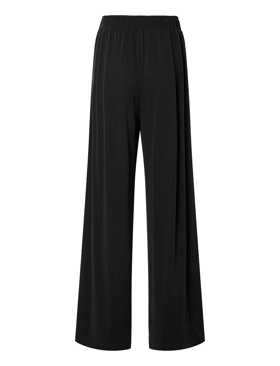 YAS - YASLYSA HW PANT - laia säärega püksid - black - 2