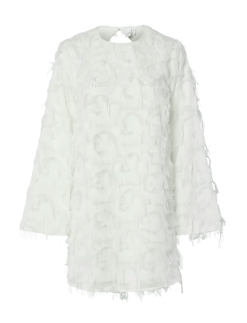 YAS - YASDIO LS MINI DRESS - CELEB - pulmakleidid - star white - 1