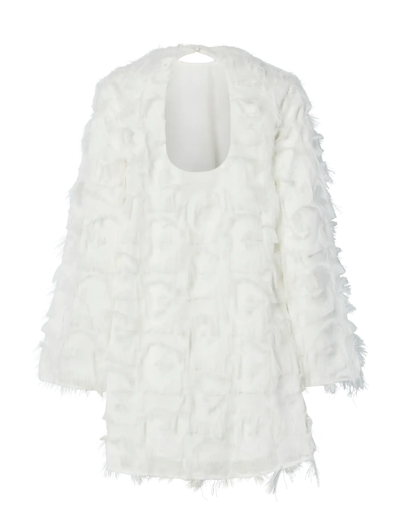 YAS - YASDIO LS MINI DRESS - CELEB - konfirmatsioon - star white - 2
