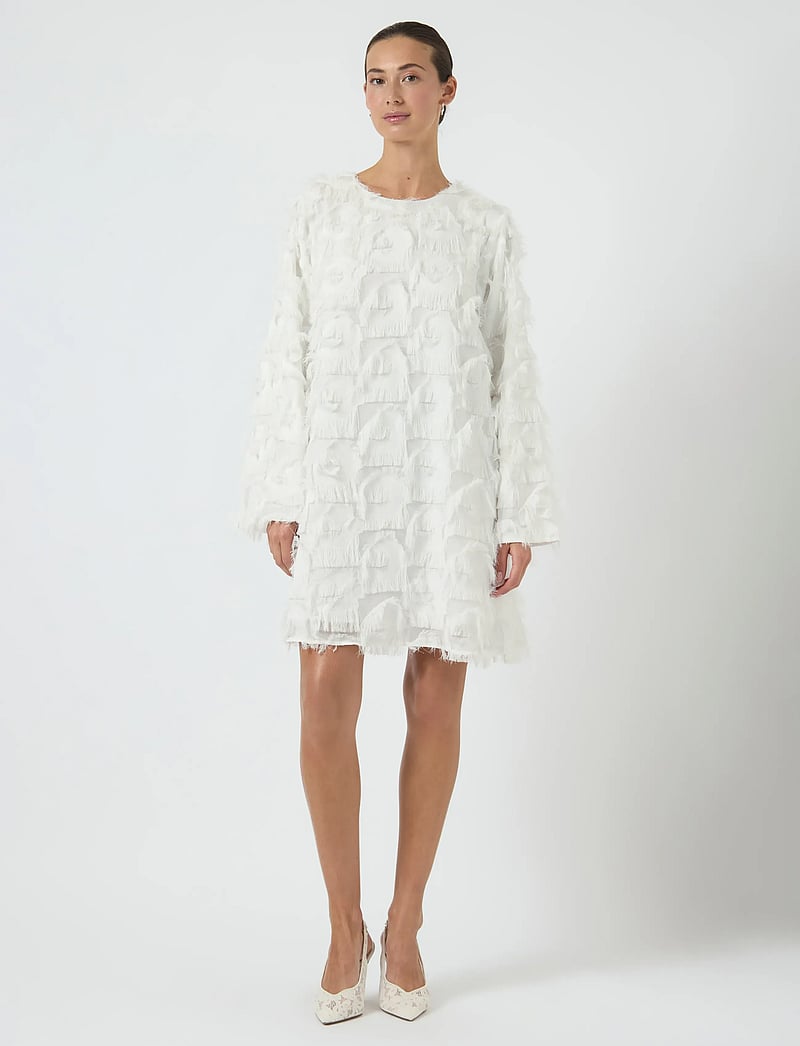 YAS - YASDIO LS MINI DRESS - CELEB - pulmakleidid - star white - 5