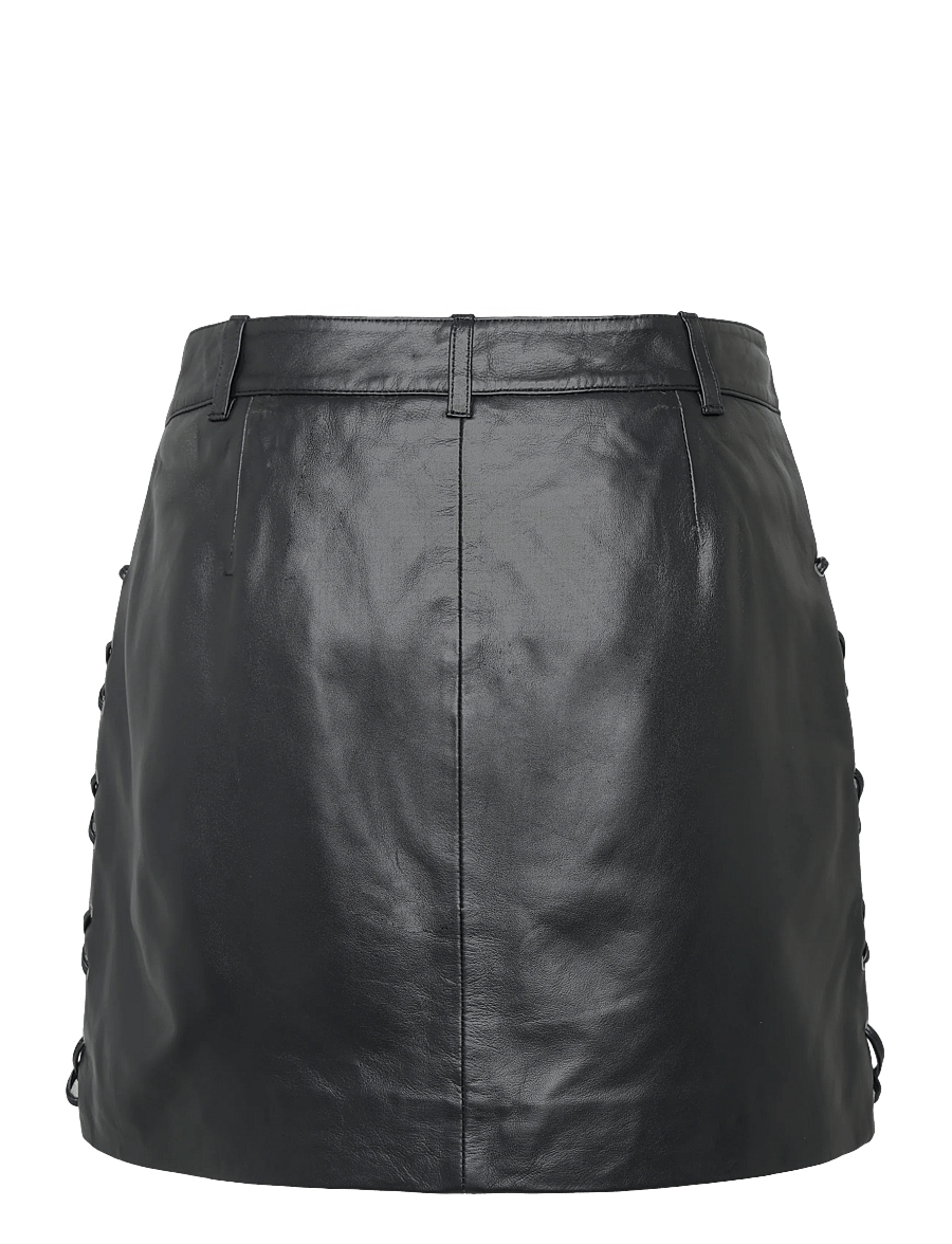 YAS - YASTIANA HMW LEATHER SKIRT - D2D - lædernederdele - black - 1