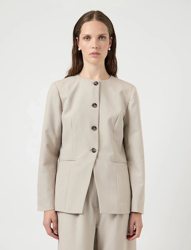YAS - YASVESTI LS BLAZER - pelican - 0
