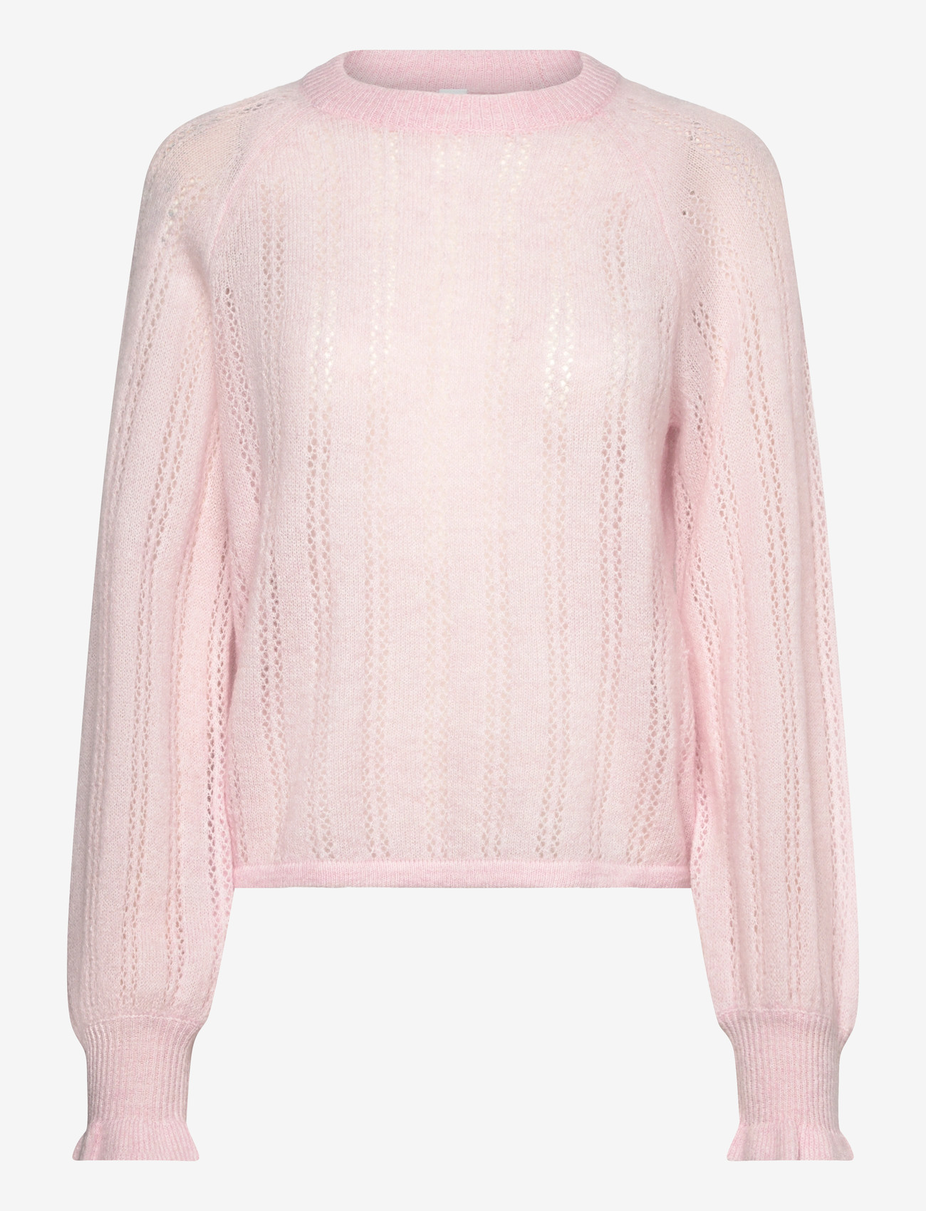 YAS - YASORIMA LS WOOL BLEND KNIT PULLOVER - trøjer - orchid pink - 0
