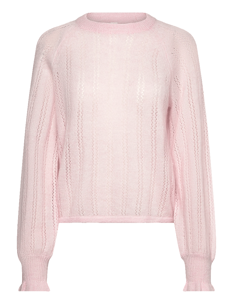 YAS - YASORIMA LS WOOL BLEND KNIT PULLOVER - pullover - orchid pink - 0