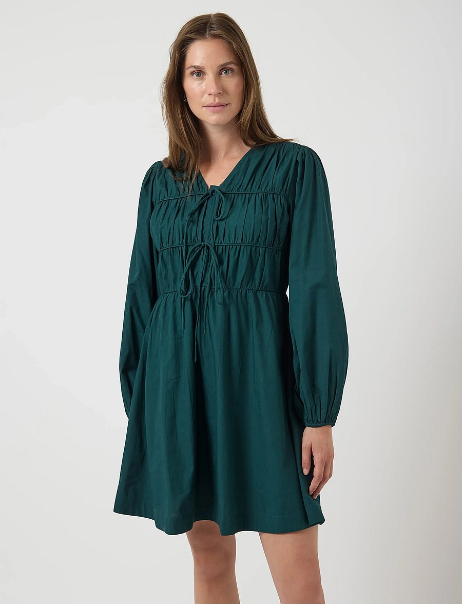 YAS - YASEBBA LS DRESS S. NOOS - kurze kleider - ponderosa pine - 0