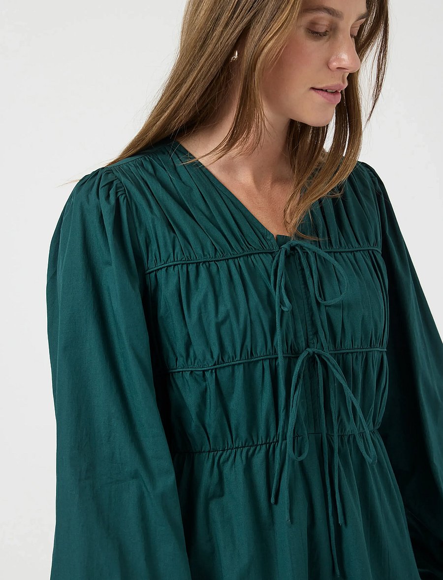 YAS - YASEBBA LS DRESS S. NOOS - kurze kleider - ponderosa pine - 5