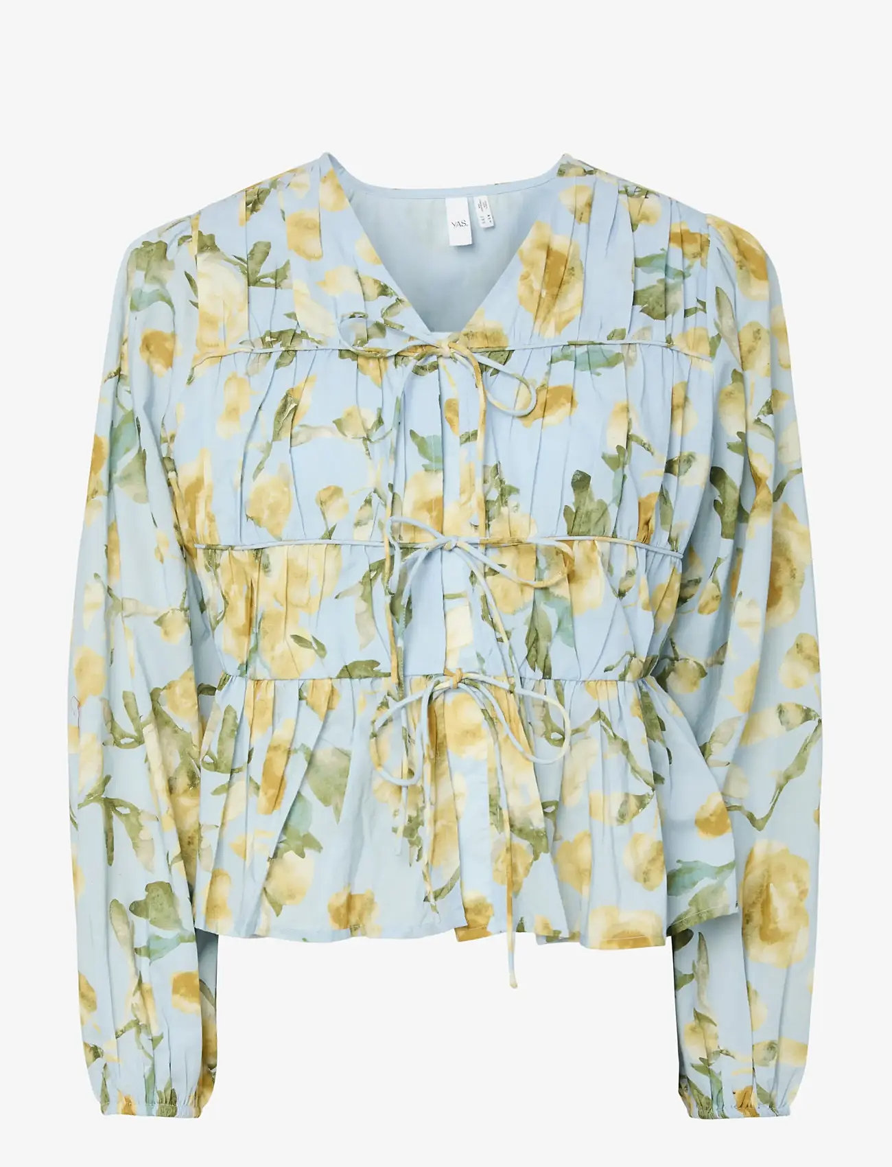 YAS - YASEBBA LS TOP S. NOOS - långärmade blusar - skyway - 1