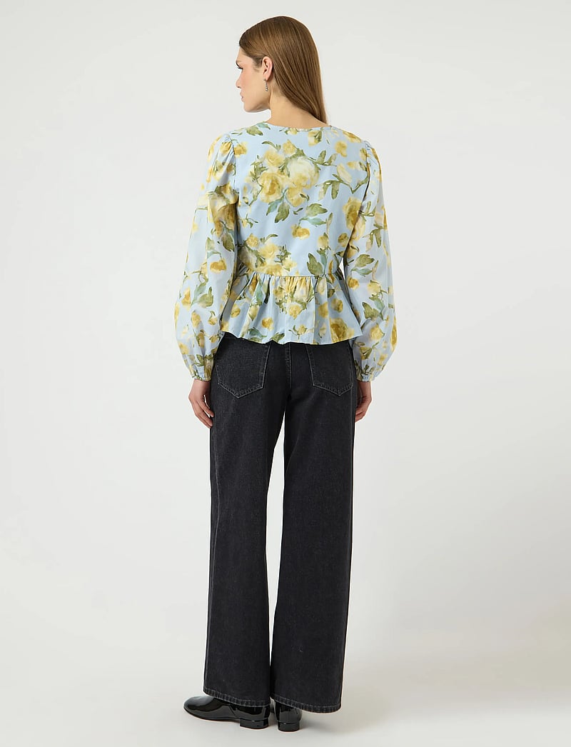 YAS - YASEBBA LS TOP S. NOOS - långärmade blusar - skyway - 3