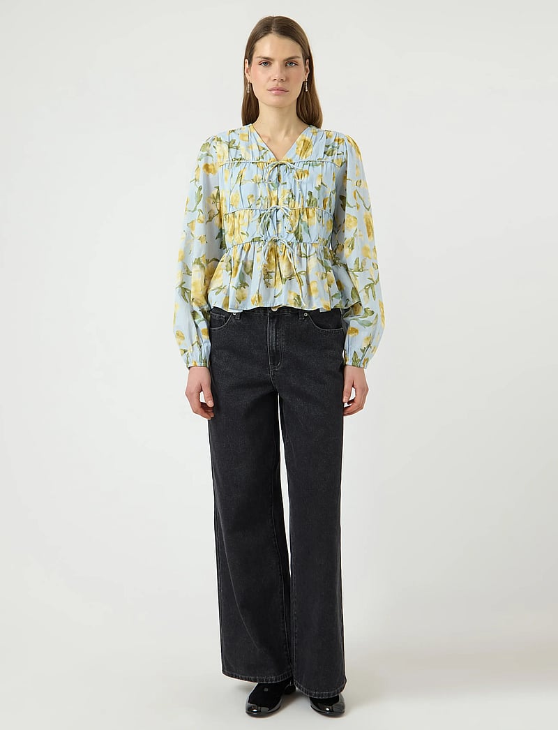 YAS - YASEBBA LS TOP S. NOOS - långärmade blusar - skyway - 4