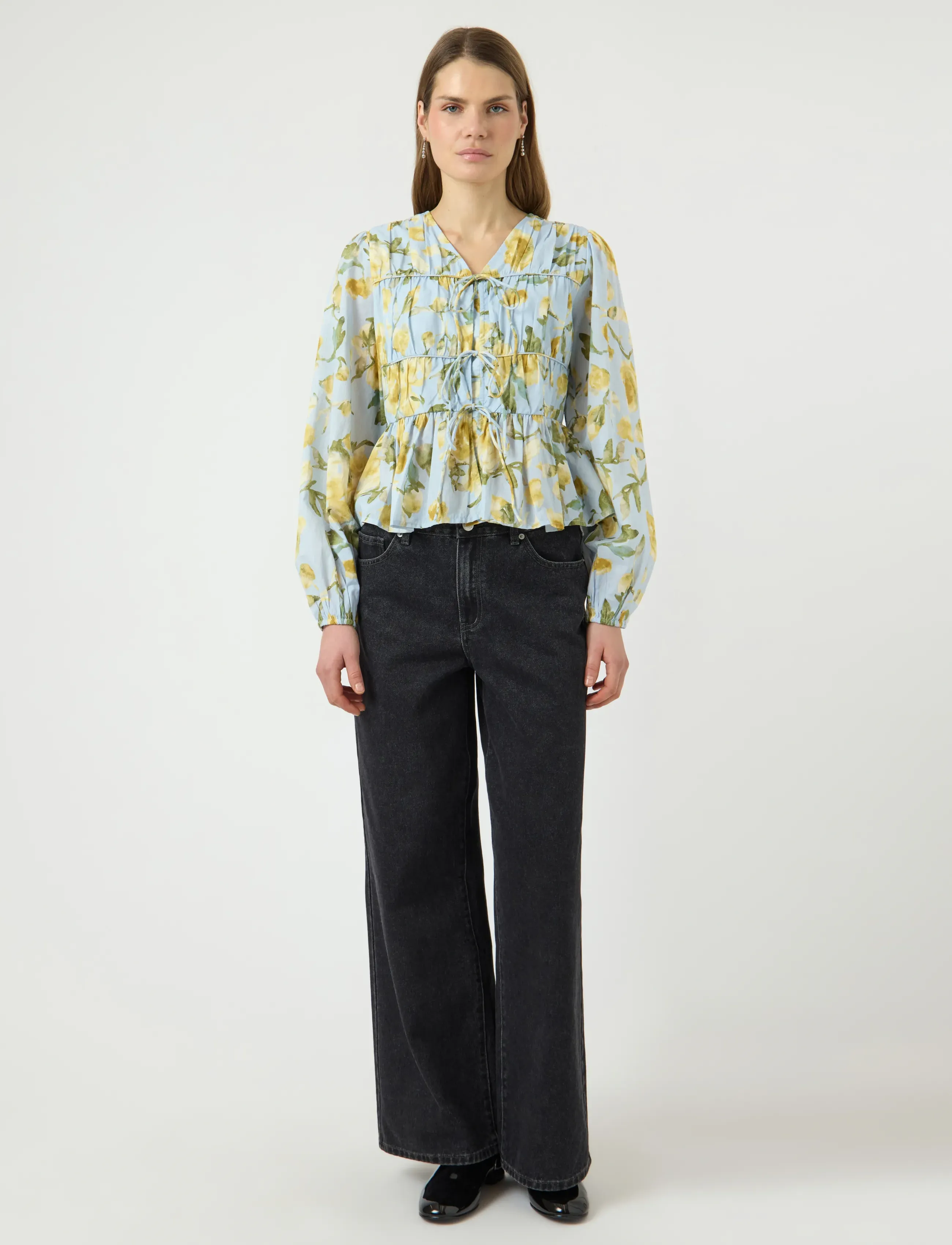 YAS - YASEBBA LS TOP S. NOOS - langärmlige blusen - skyway - 4