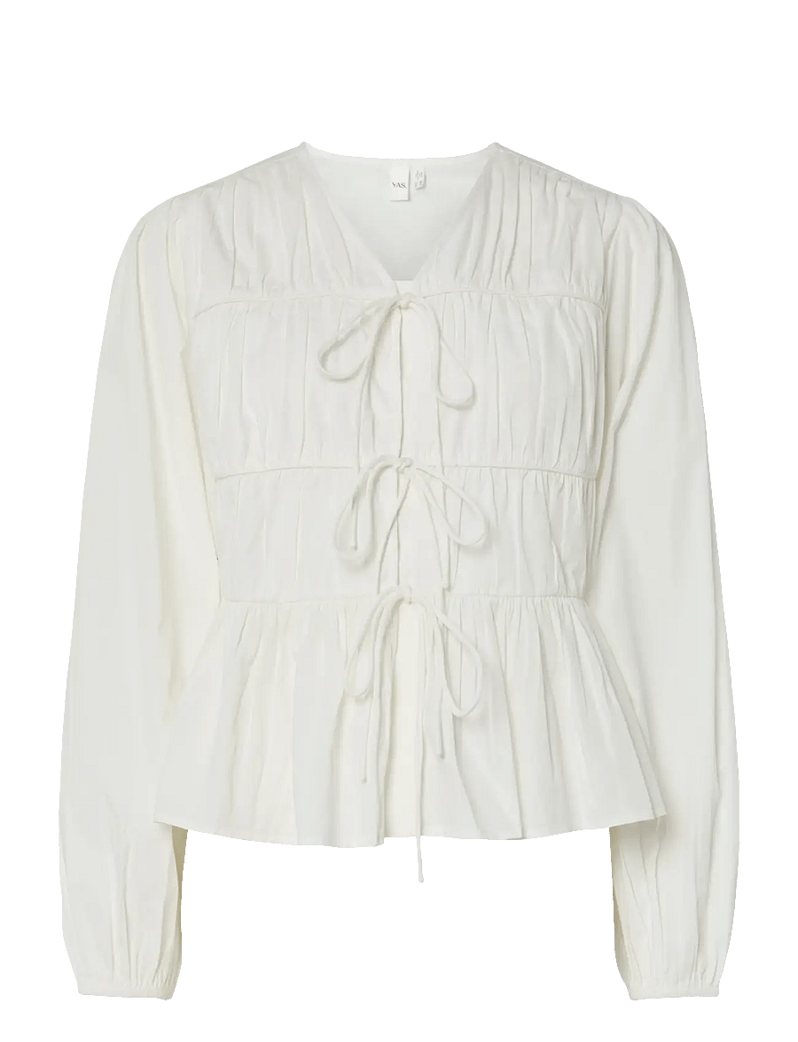 YAS - YASEBBA LS TOP S. NOOS - langærmede bluser - star white - 1
