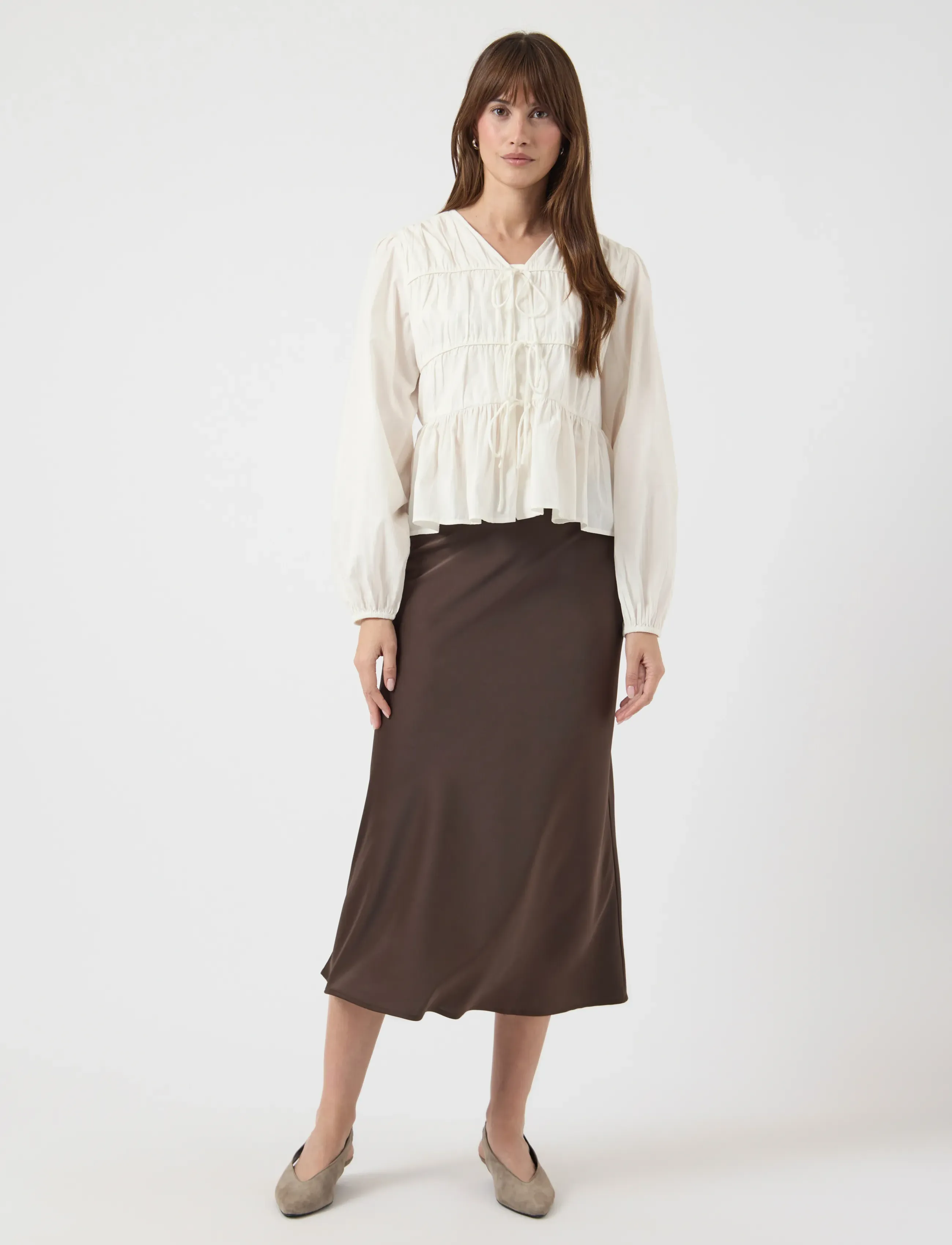 YAS - YASEBBA LS TOP S. NOOS - bluzki z długimi rękawami - star white - 4