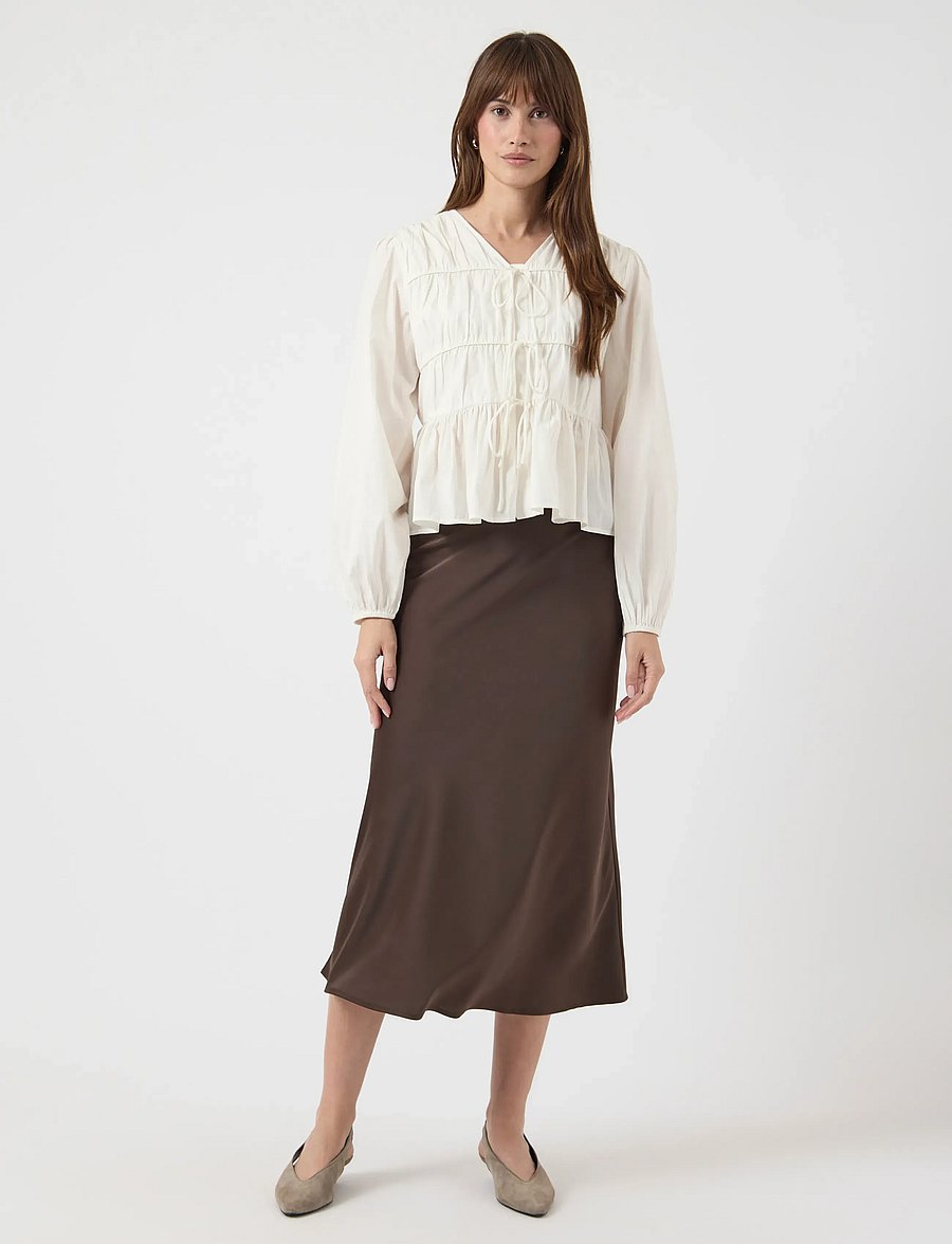 YAS - YASEBBA LS TOP S. NOOS - langærmede bluser - star white - 4