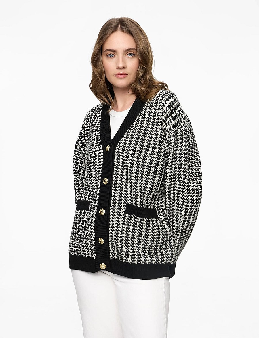 YAS - YASLIVO LS KNIT CARDIGAN - EX - cardigans - black - 0