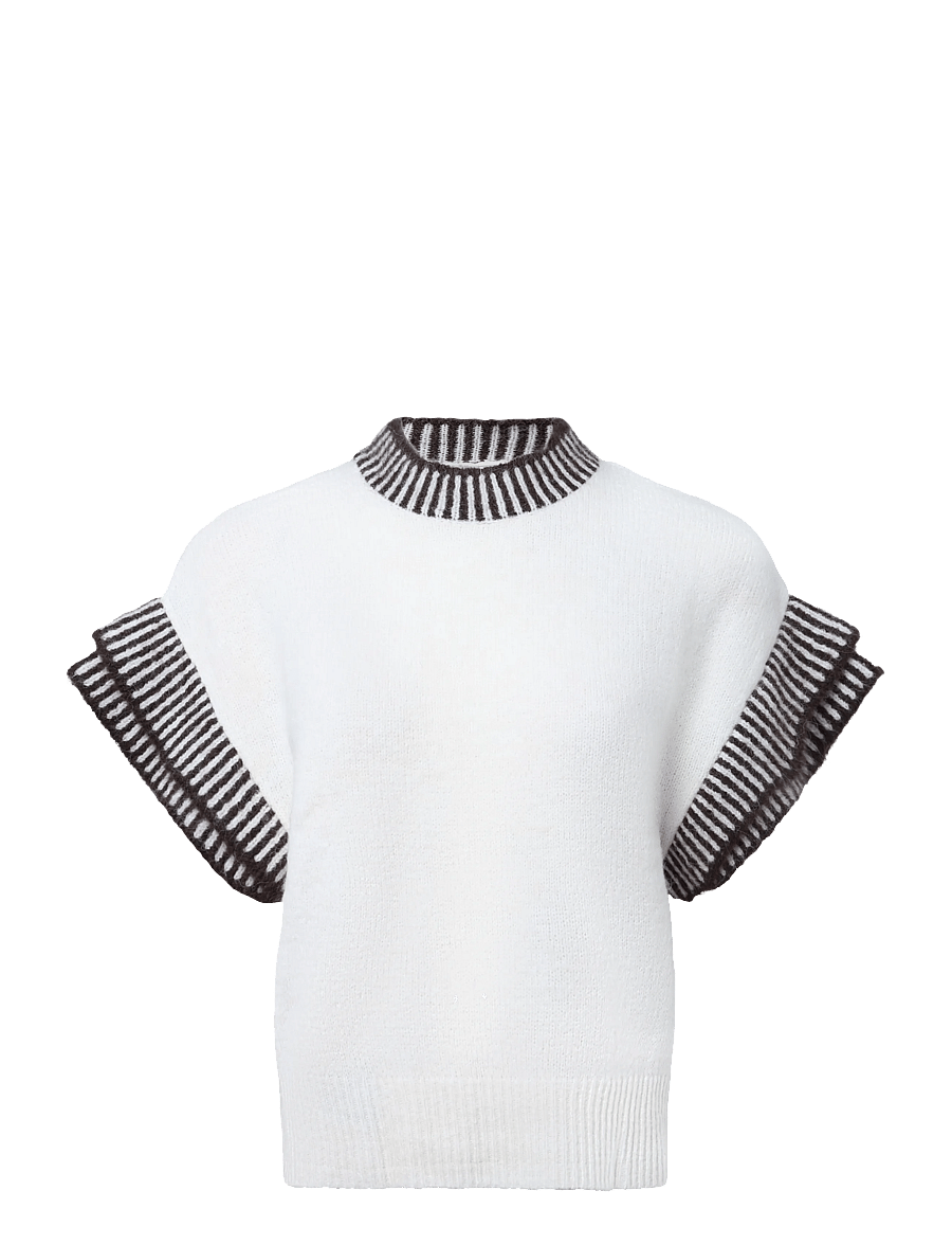 YAS - YASTELO SS KNIT TOP S. - birch - 0