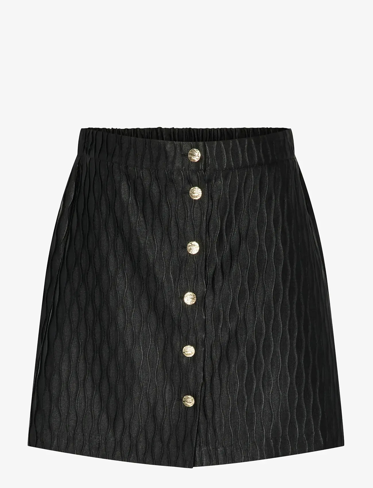 YAS - YASRIPPLE HW SKIRT S. - short skirts - black - 1