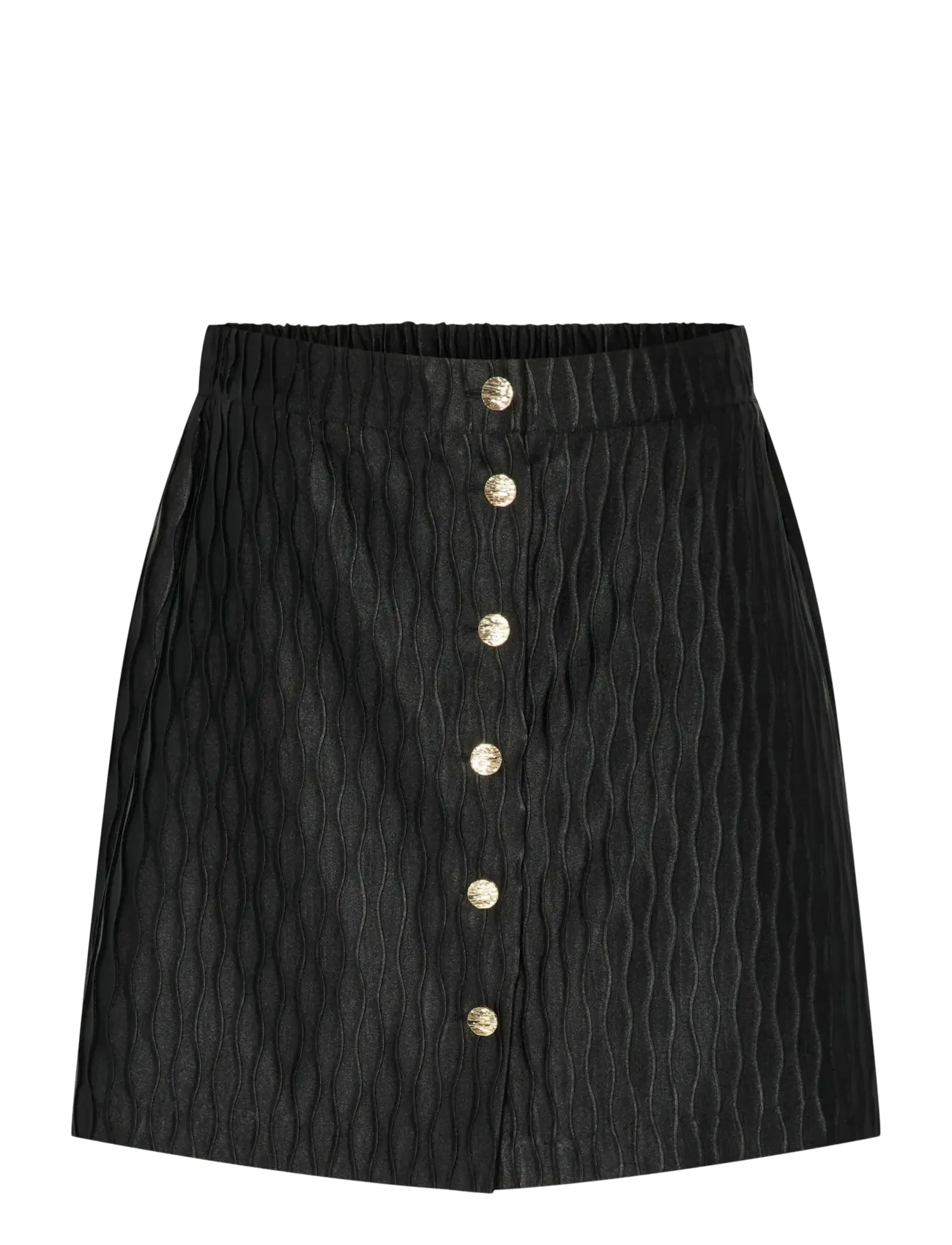 YAS YASRIPPLE HW SKIRT S. - Y.A.S - BLACK / black