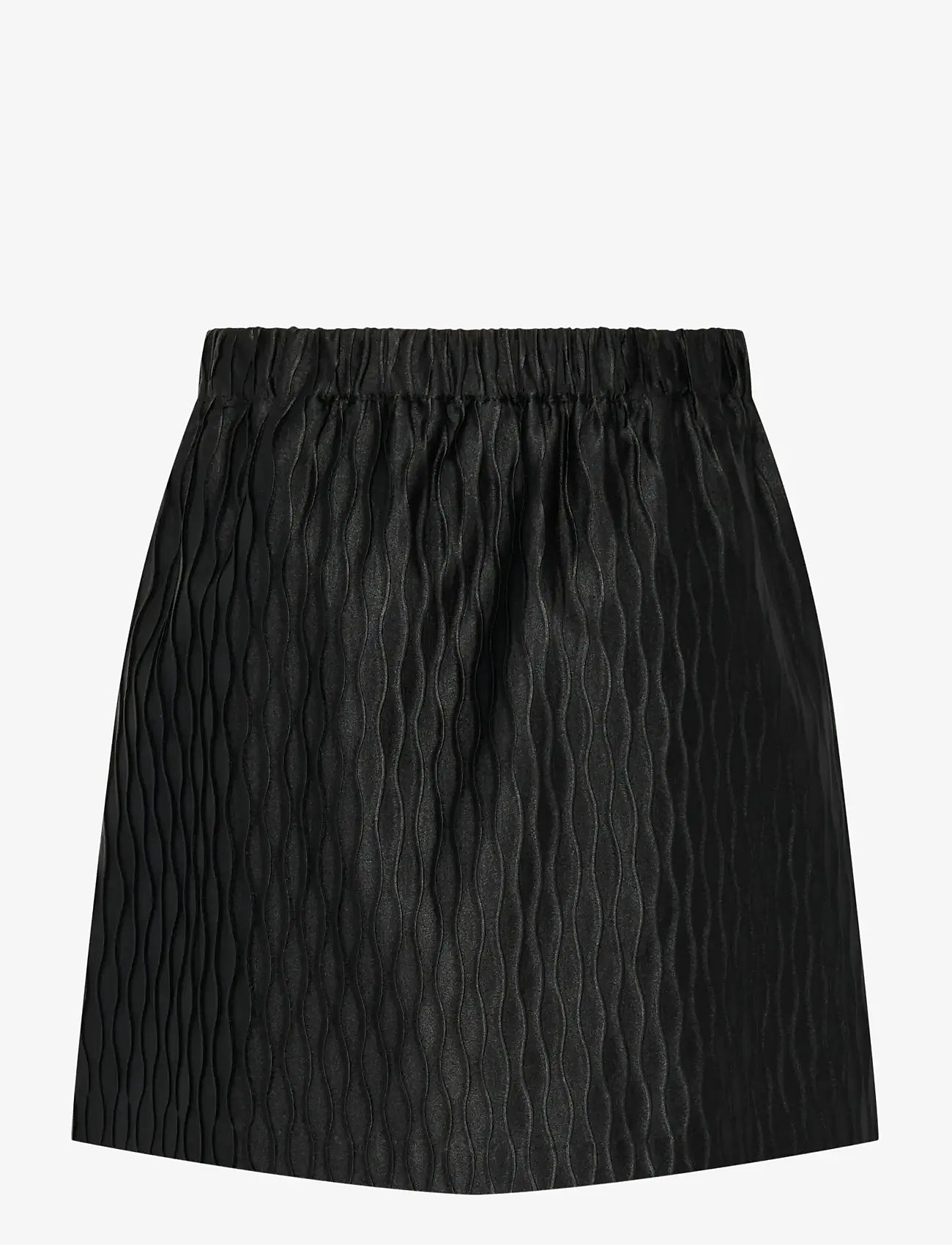 YAS - YASRIPPLE HW SKIRT S. - short skirts - black - 2