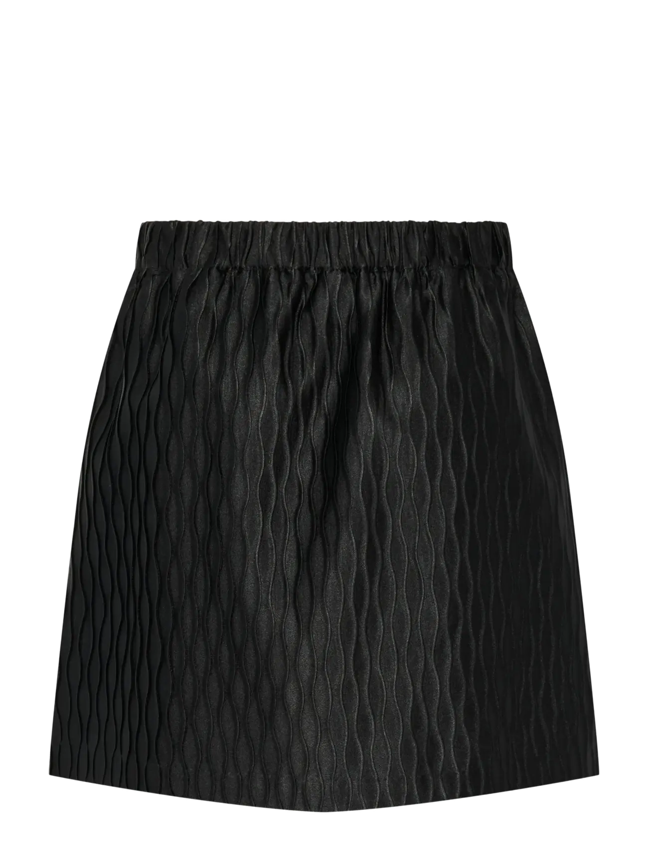 YAS - YASRIPPLE HW SKIRT S. - miniseelikud - black - 2