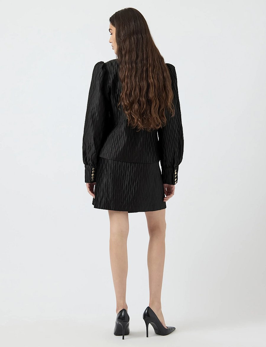 YAS - YASRIPPLE HW SKIRT S. - miniseelikud - black - 3