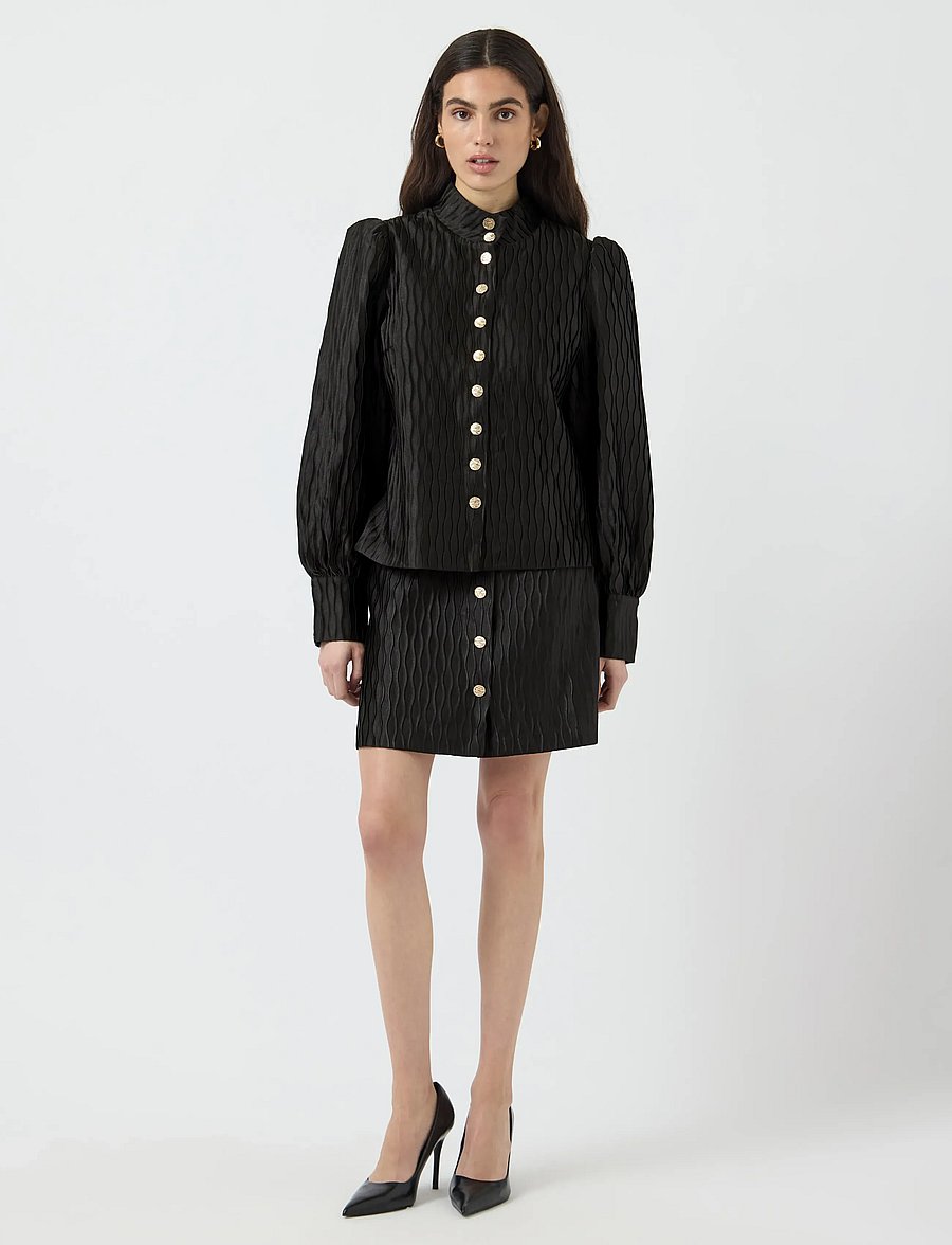 YAS - YASRIPPLE HW SKIRT S. - miniseelikud - black - 4