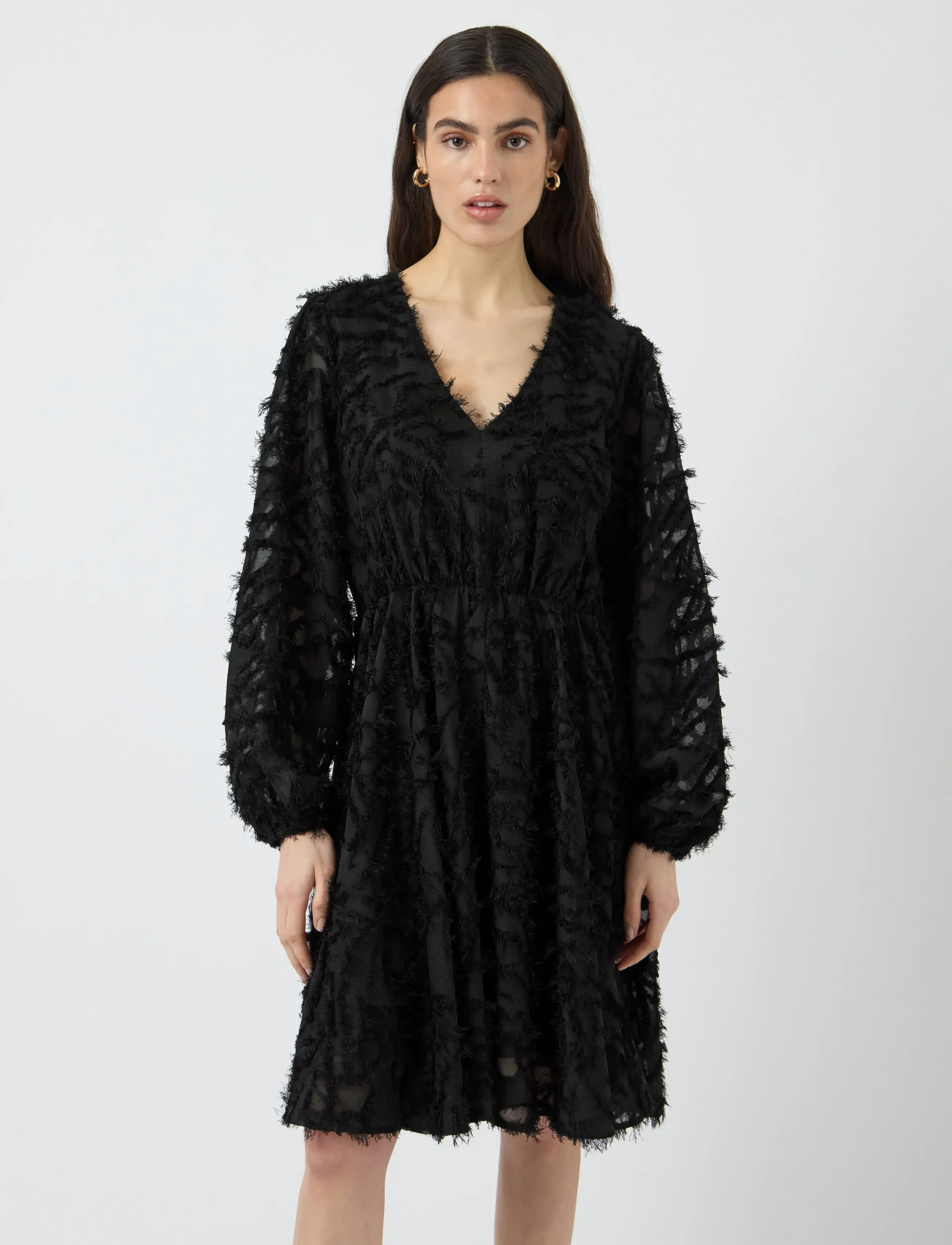 YAS paria Ls Dress S. Noos, 34, Dresses, Schwarz - Short Dress, Frauen