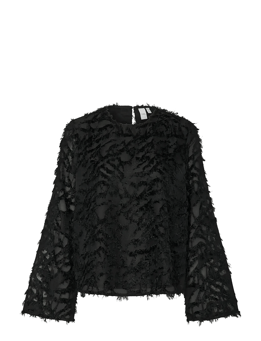 YAS - YASPARIA LS TOP S. NOOS - langärmelige blusen - black - 1