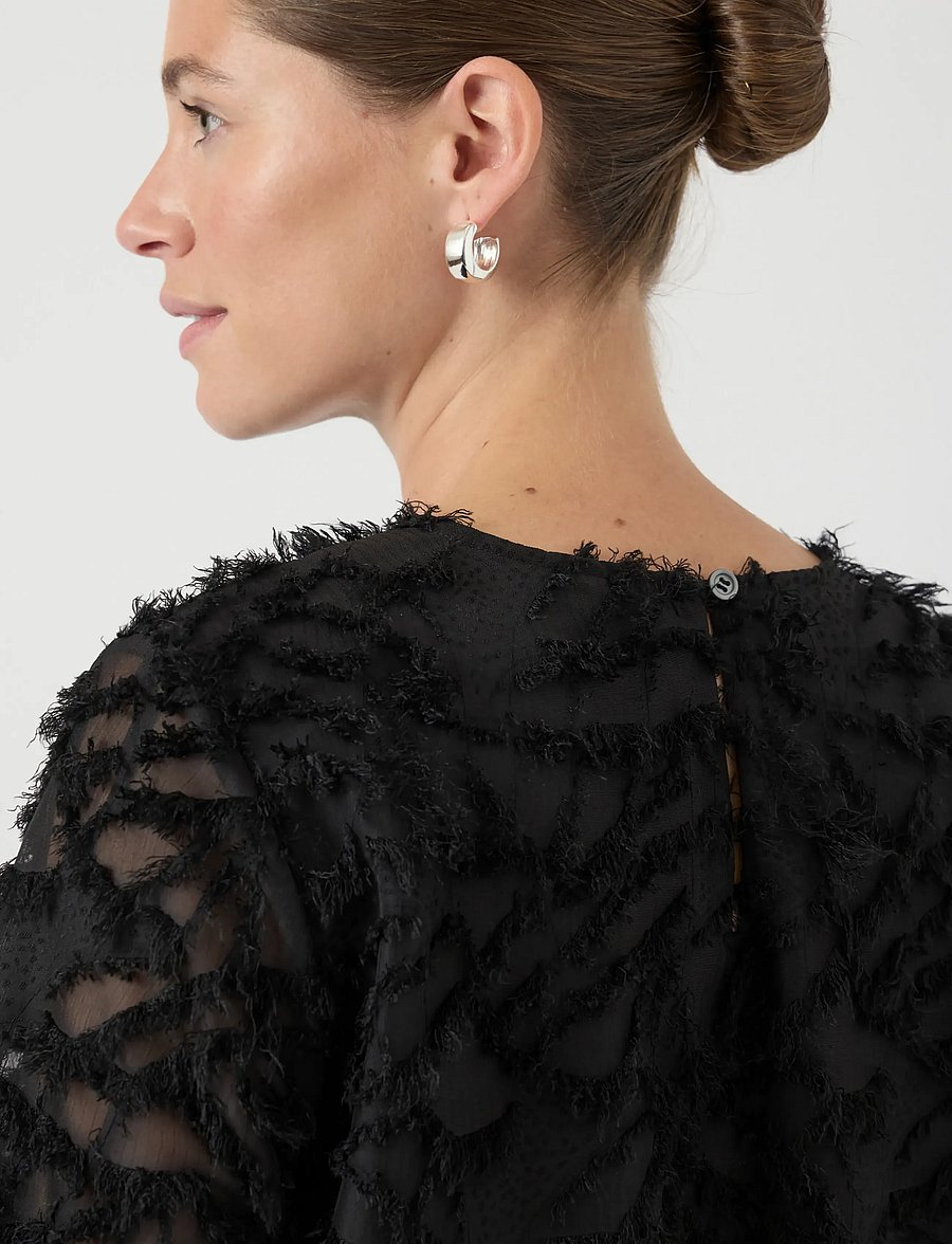 YAS - YASPARIA LS TOP S. NOOS - langärmelige blusen - black - 4
